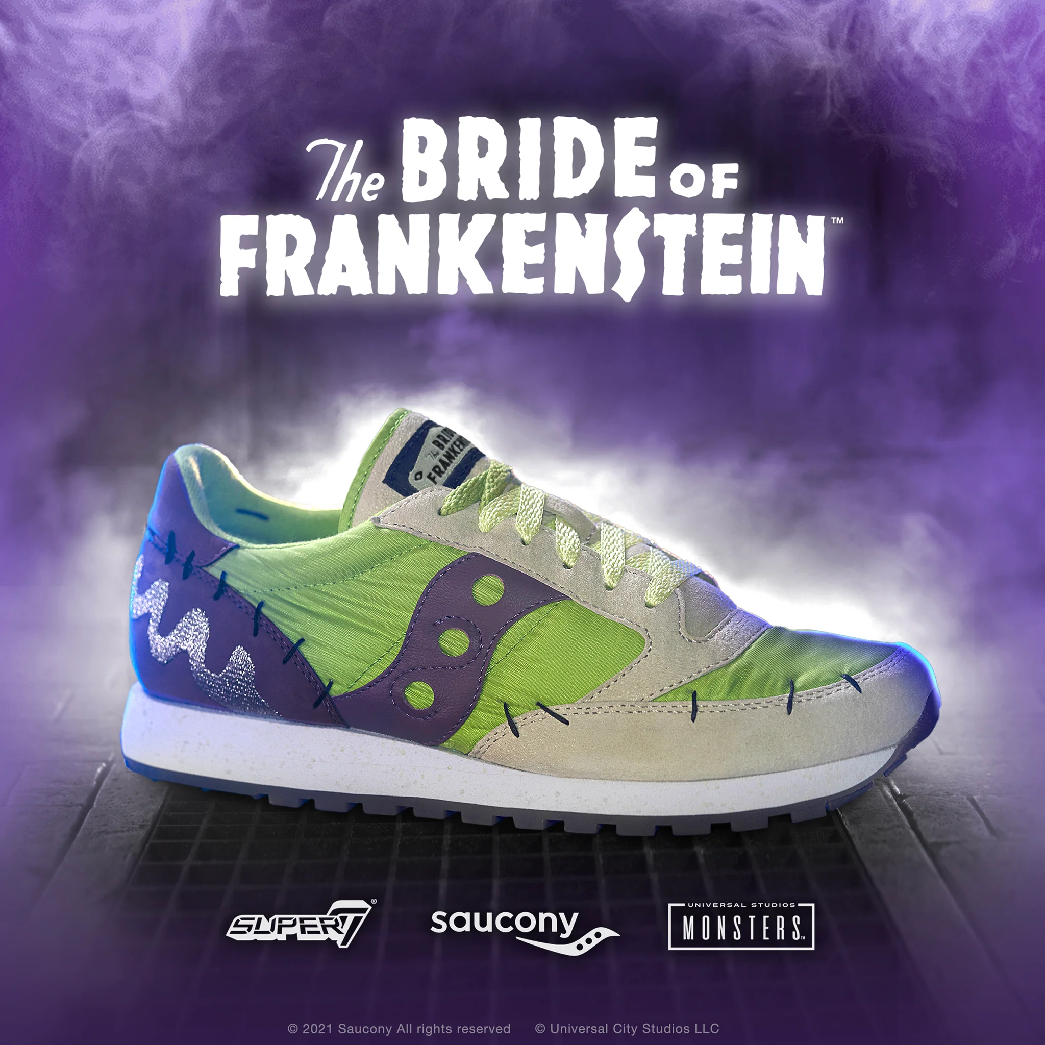 Super7 Saucony Universal Monsters Shoe - Bride of Frankenstein 9 Super7 Saucony Universal Monsters Shoe - Bride of Frankenstein