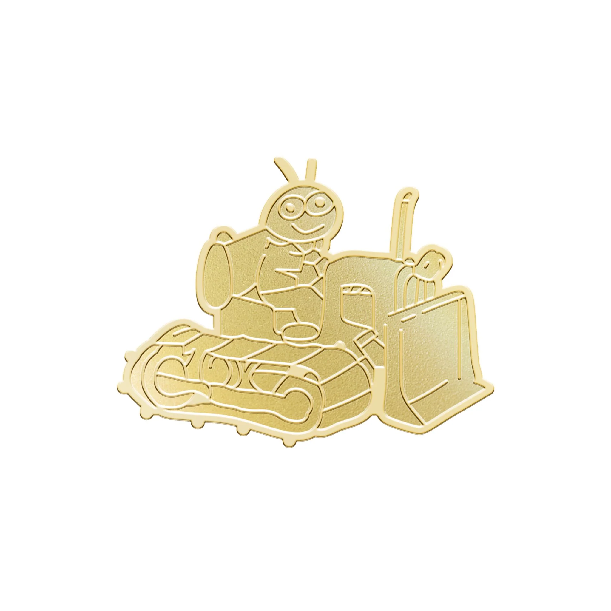 Richard Scarry Gold Bug Enamel Pin 3 Richard Scarry Gold Bug Enamel Pin