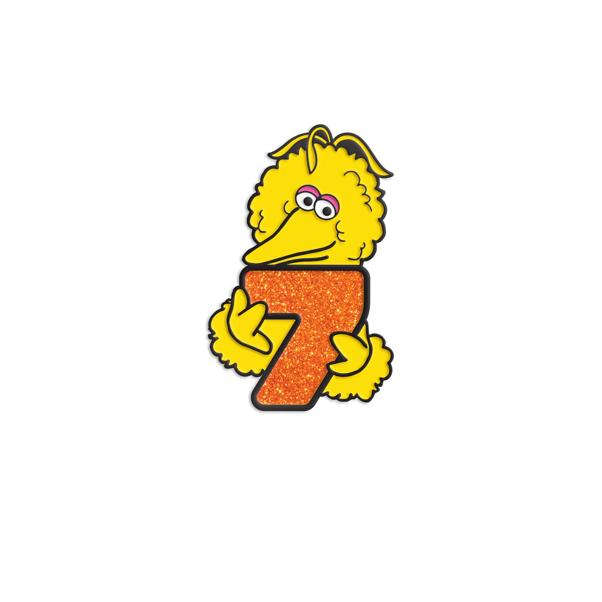 Sesame Street Enamel Pin - Big Bird x Super7 3 Sesame Street Enamel Pin - Big Bird x Super7