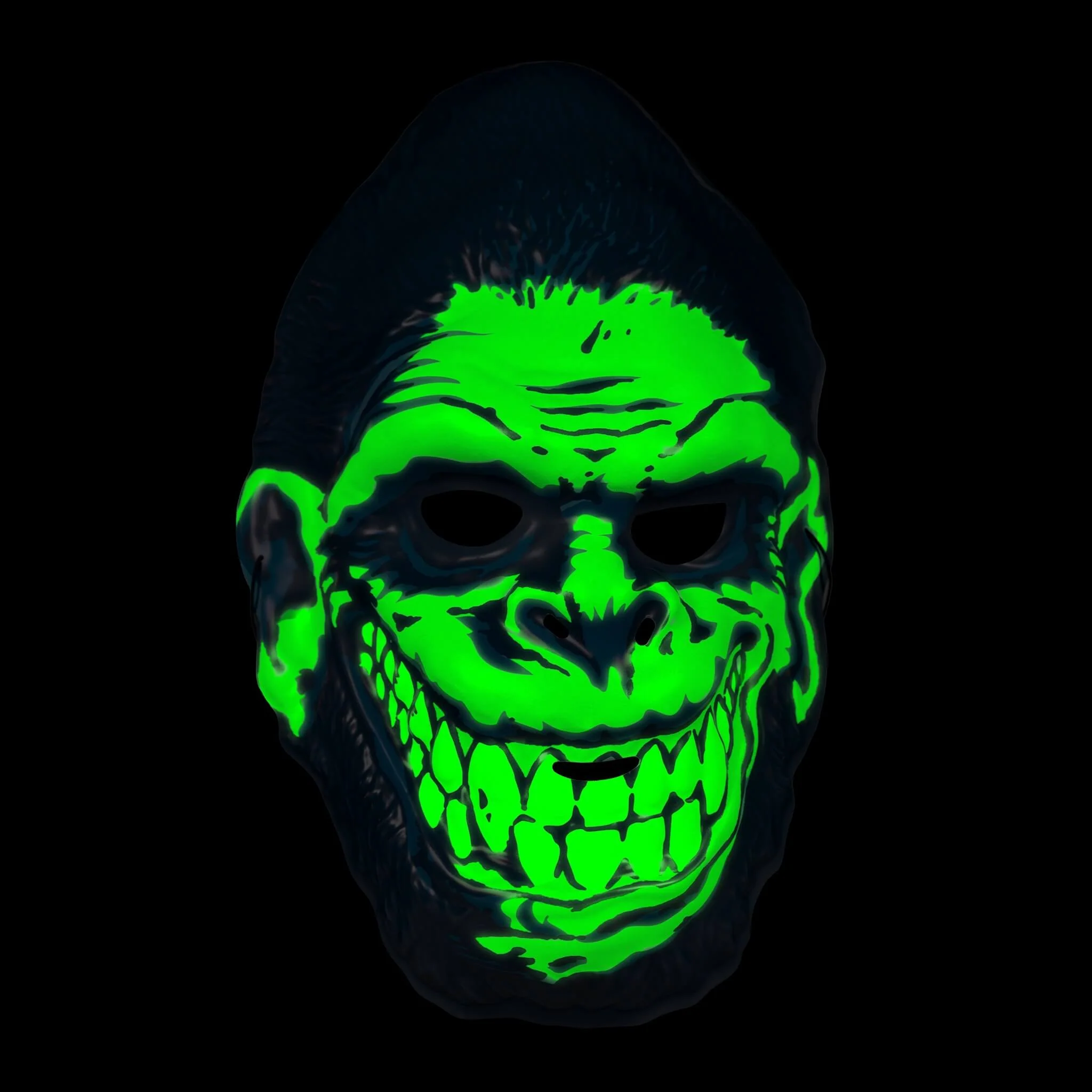 Gorilla Biscuits Mask - Gorilla (Glow) 4 Gorilla Biscuits Mask - Gorilla (Glow)