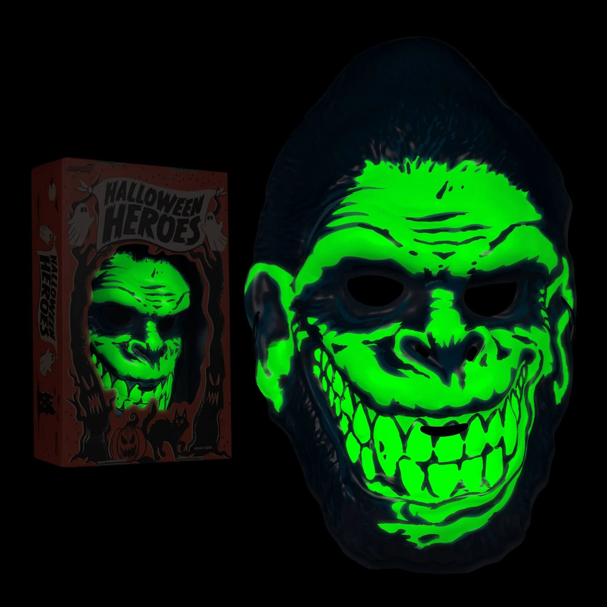 Gorilla Biscuits Mask - Gorilla (Glow) 5 Gorilla Biscuits Mask - Gorilla (Glow)
