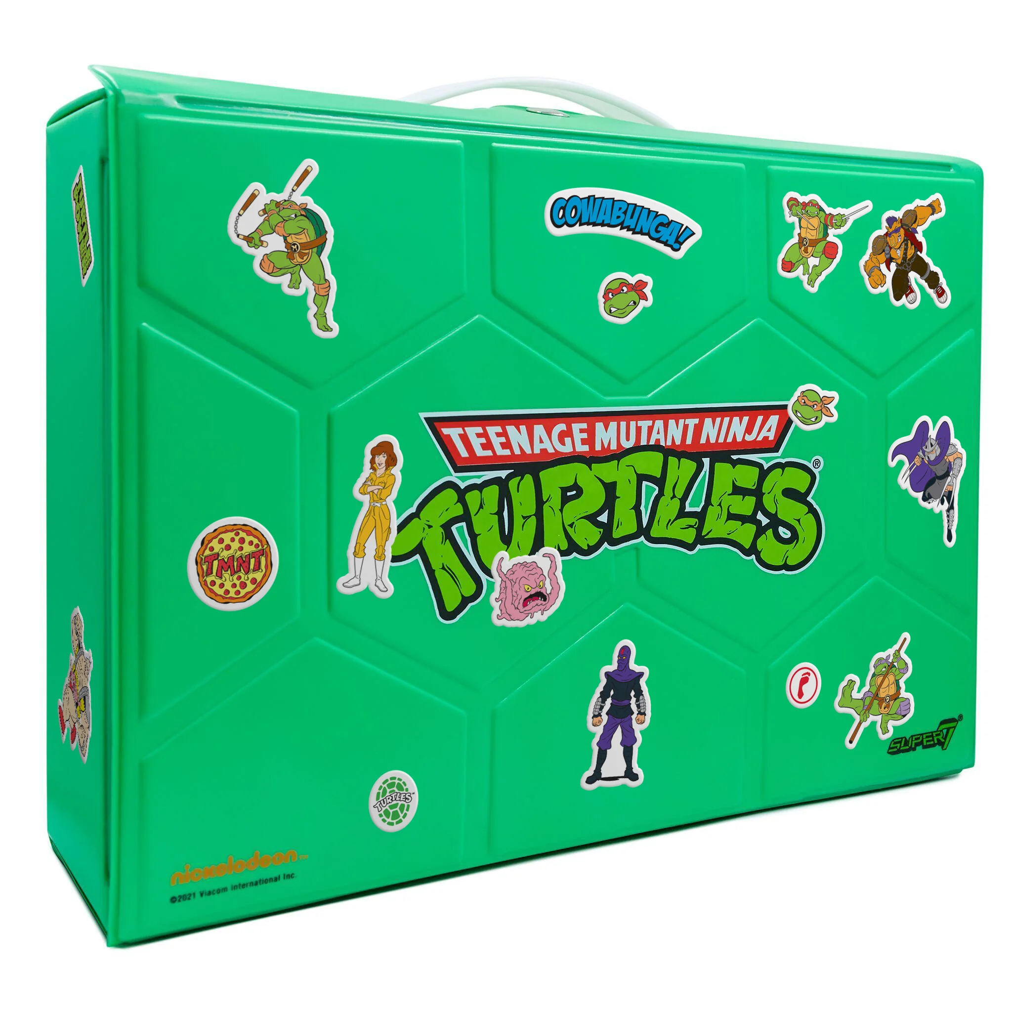 Teenage Mutant Ninja Turtles ReAction Figures - Carry Case with Michelangelo (Metallic) 6 Teenage Mutant Ninja Turtles ReAction Figures - Carry Case with Michelangelo (Metallic)