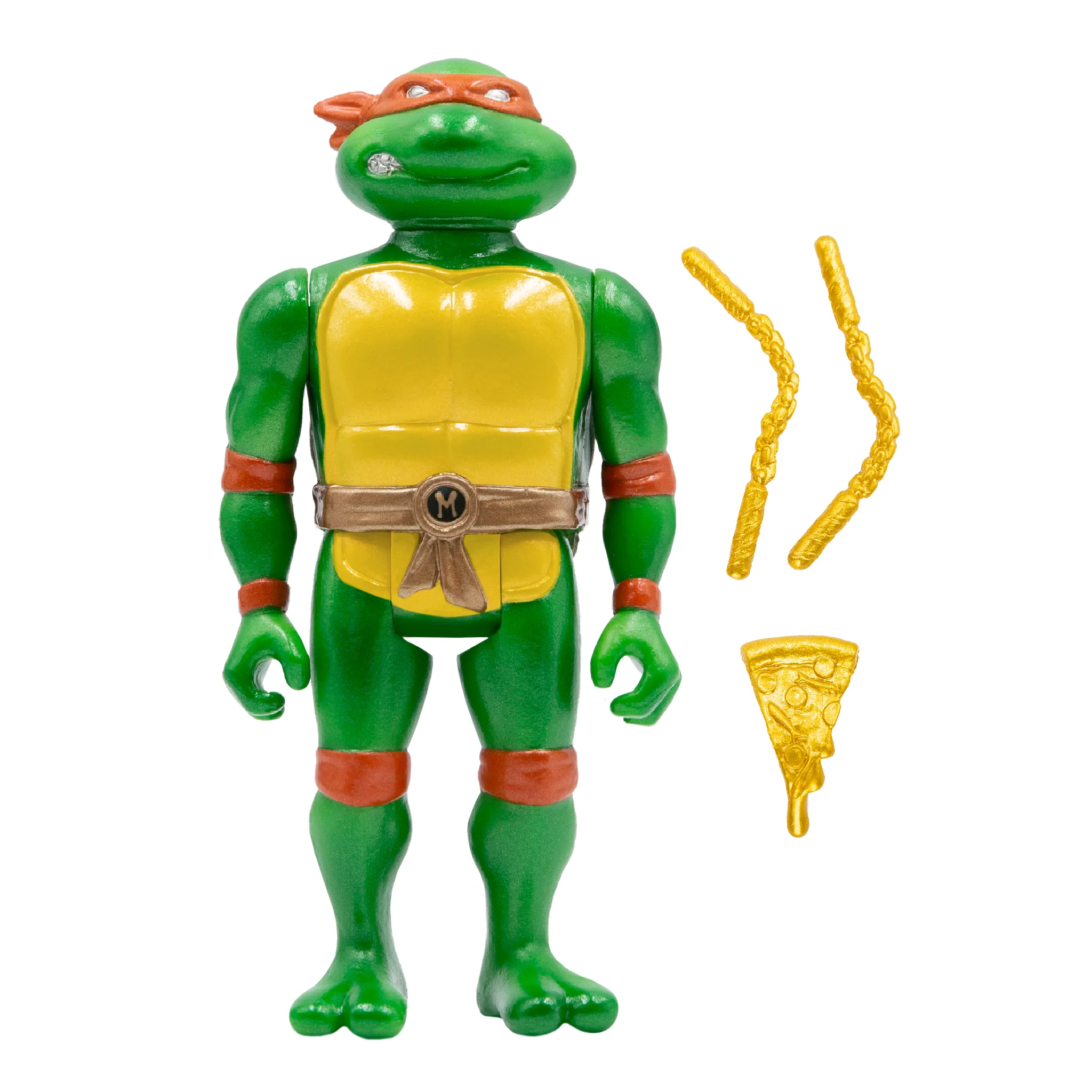 Teenage Mutant Ninja Turtles ReAction Figures - Carry Case with Michelangelo (Metallic) 8 Teenage Mutant Ninja Turtles ReAction Figures - Carry Case with Michelangelo (Metallic)