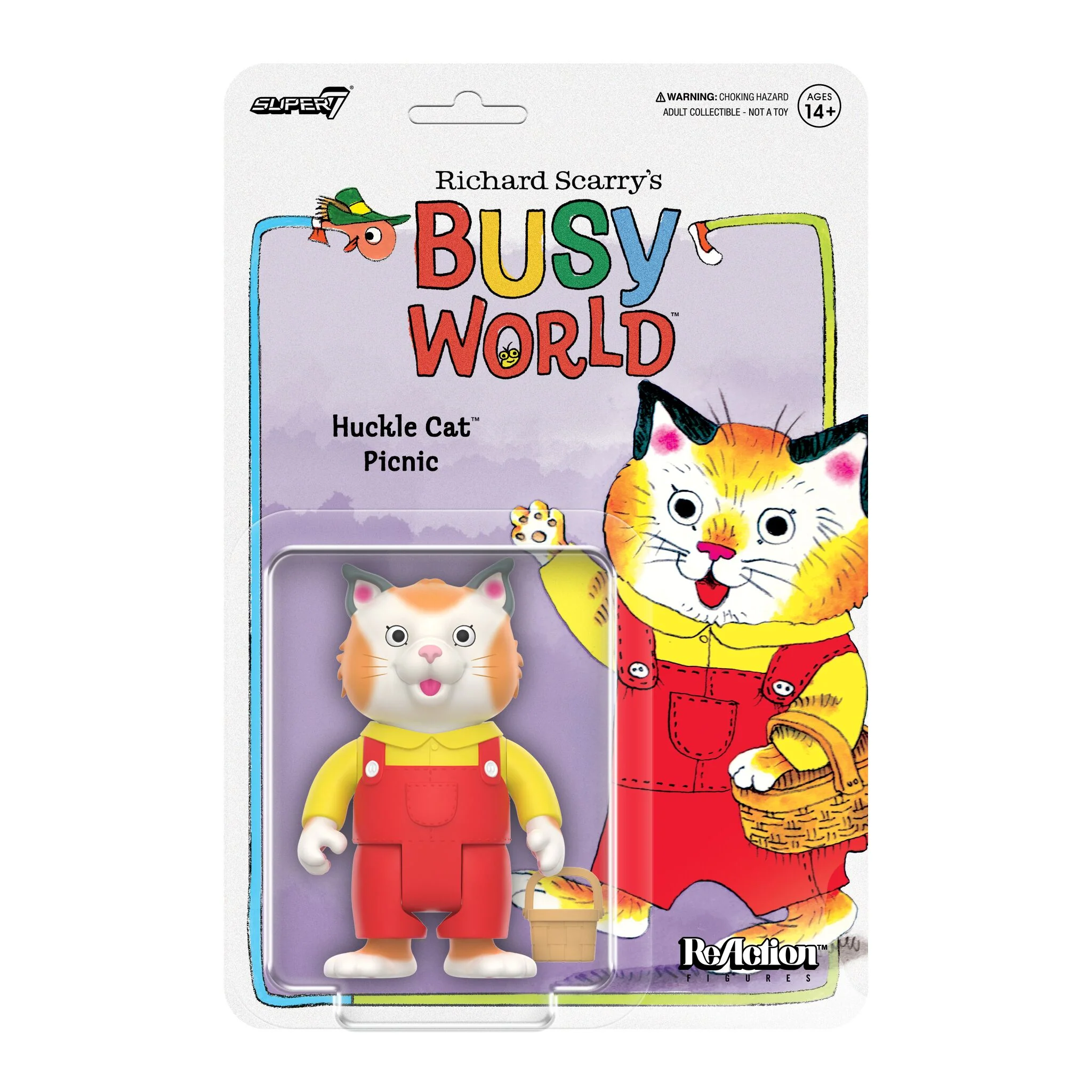 Richard Scarry ReAction Figures Wave 02 - Huckle Cat (Overalls)
