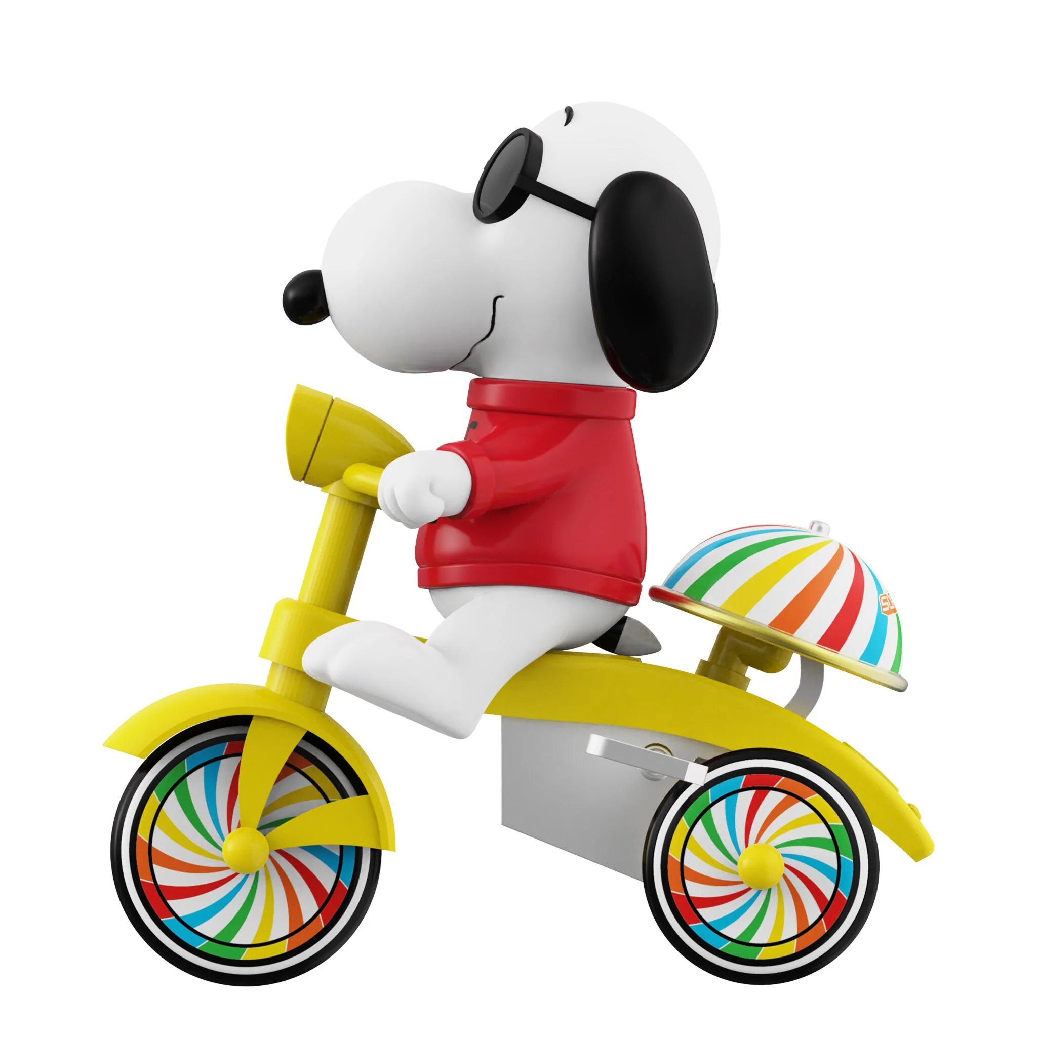 Peanuts Super Cycles - Joe Cool (Red w/ Yellow Trike) 6 Peanuts Super Cycles - Joe Cool (Red w/ Yellow Trike)