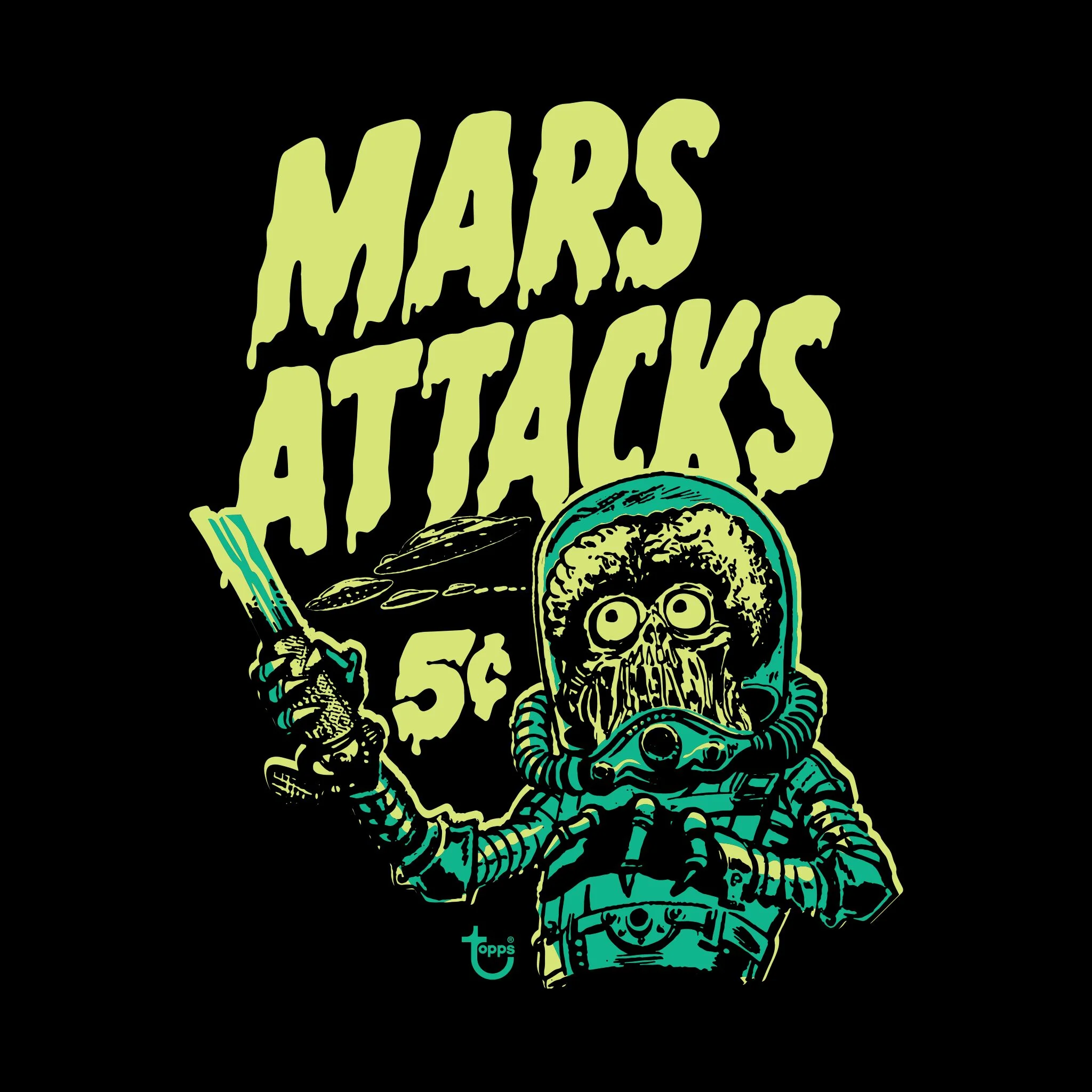 Mars Attacks Wax Wrapper Tshirt