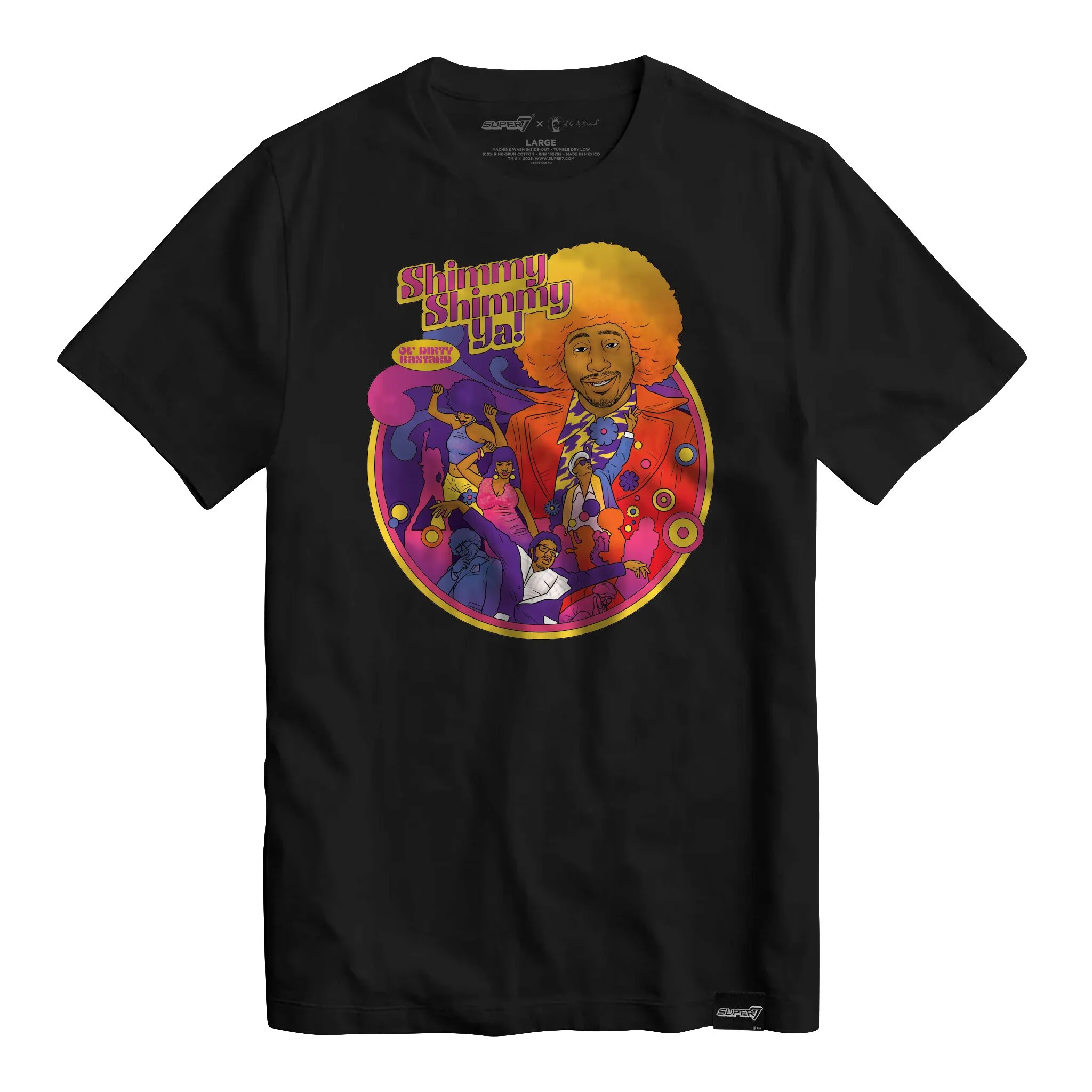 Ol' Dirty Bastard T-Shirts - Shimmy Shimmy ReAction Card Art