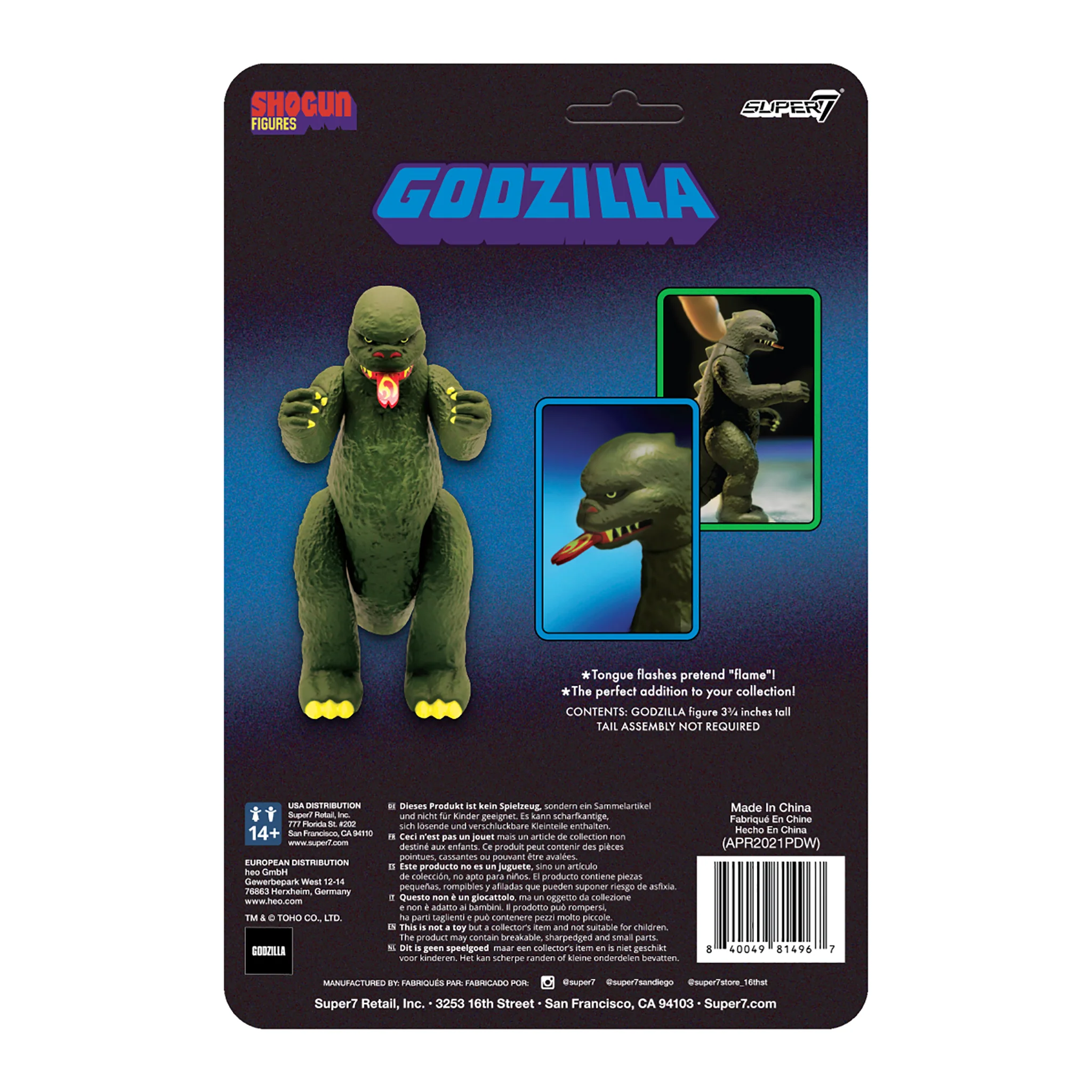 Godzilla ReAction Figure - Shogun (Dark Green) 4 Godzilla ReAction Figure - Shogun (Dark Green)