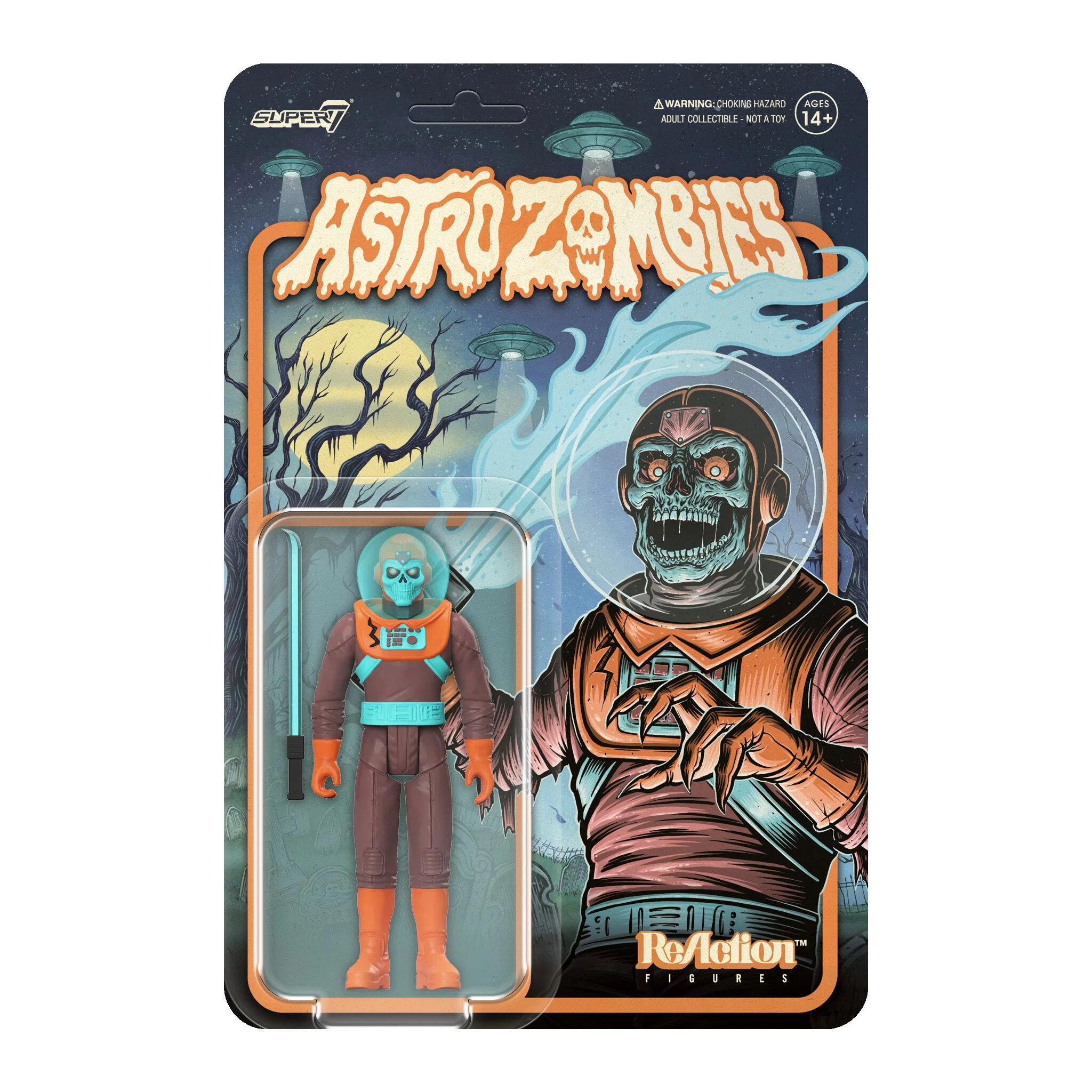 Astro Zombies ReAction Figures Wave 03 - Astro Zombie (Maroon/Orange)