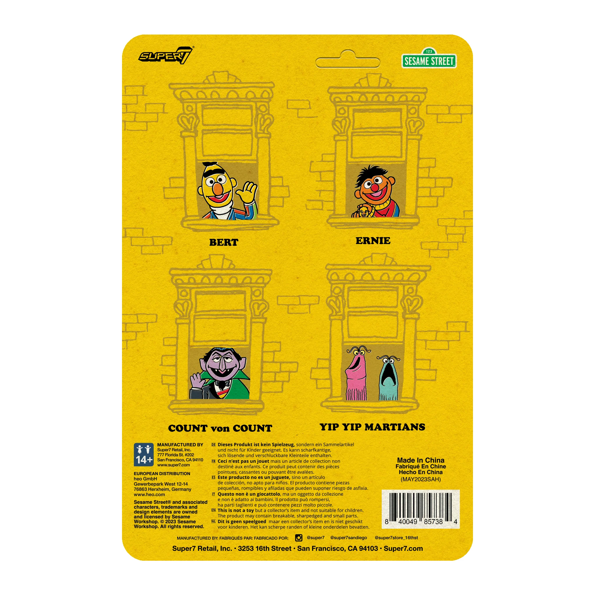 Sesame Street ReAction Figures Wave 01 - Bert 6 Sesame Street ReAction Figures Wave 01 - Bert