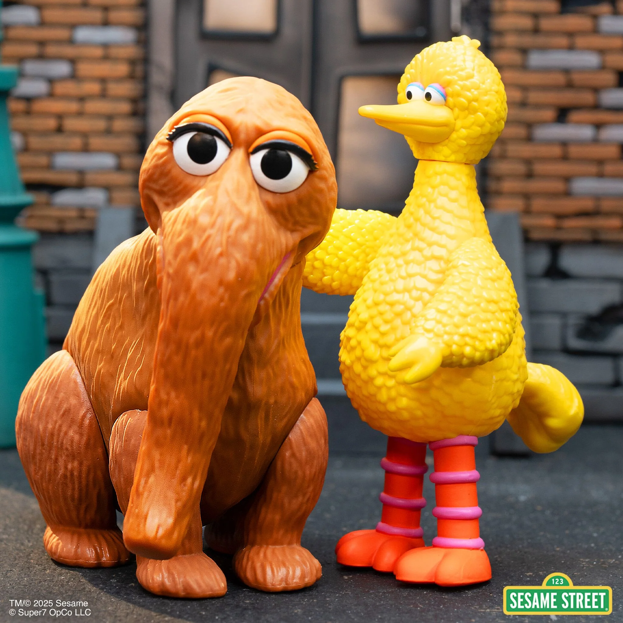 Sesame Street ReAction Figures - Big Bird and Mr. Snuffleupagus 2-PK 4 Sesame Street ReAction Figures - Big Bird and Mr. Snuffleupagus 2-PK