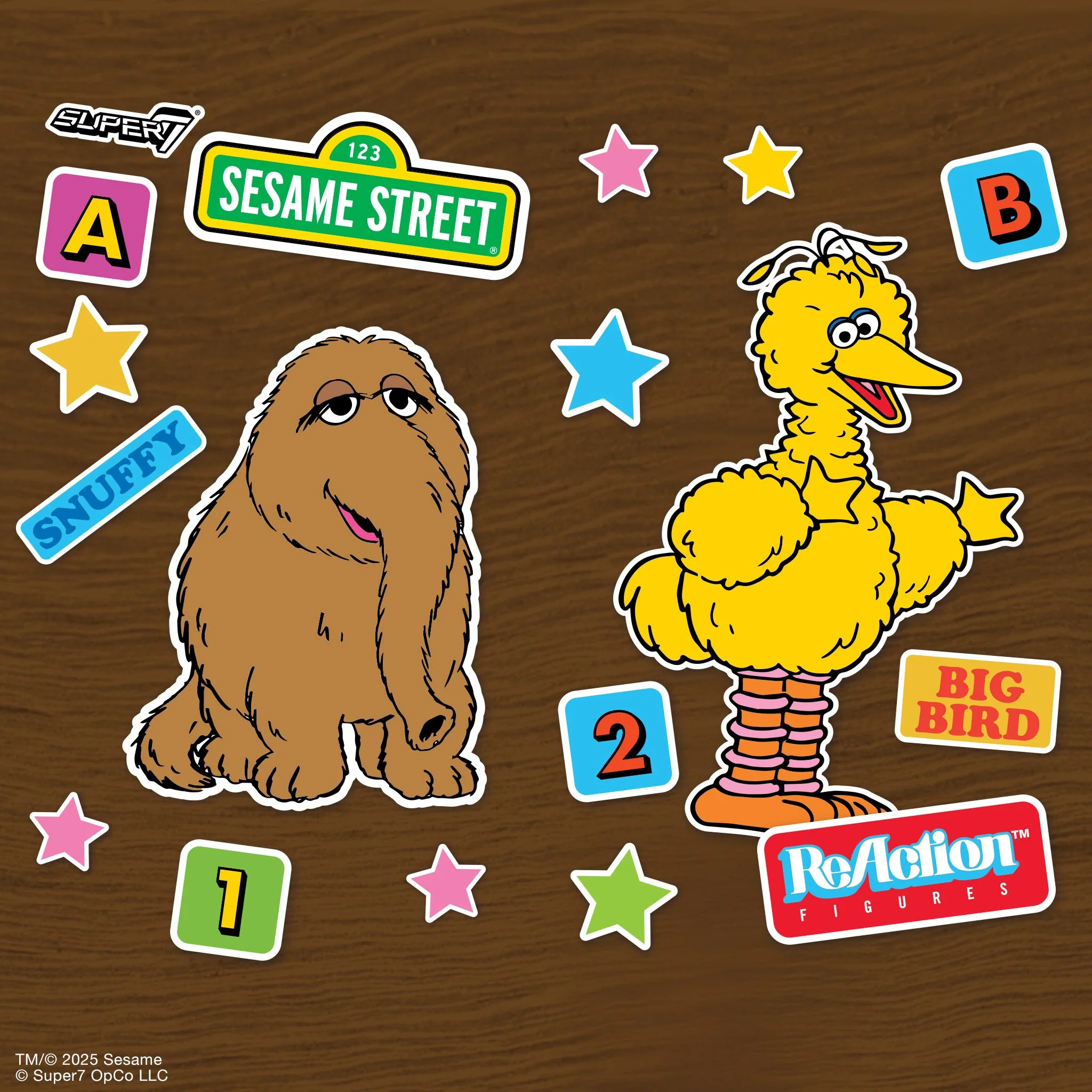 Sesame Street ReAction Figures - Big Bird and Mr. Snuffleupagus 2-PK 10 Sesame Street ReAction Figures - Big Bird and Mr. Snuffleupagus 2-PK