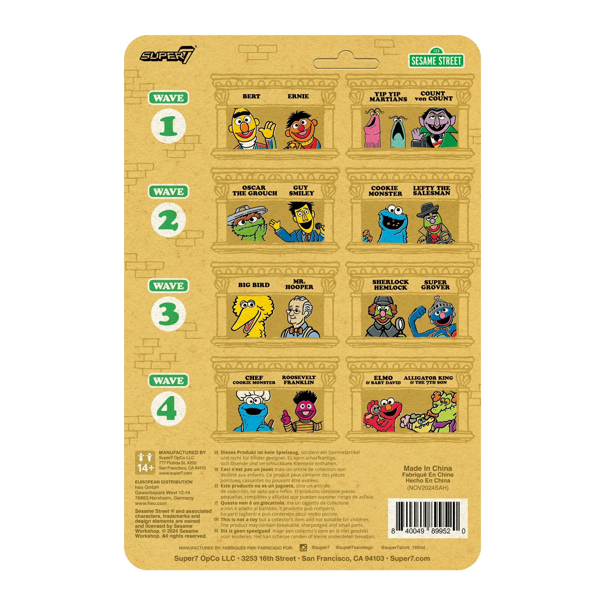 Sesame Street ReAction Figures Wave 04 - Alligator King 5 Sesame Street ReAction Figures Wave 04 - Alligator King