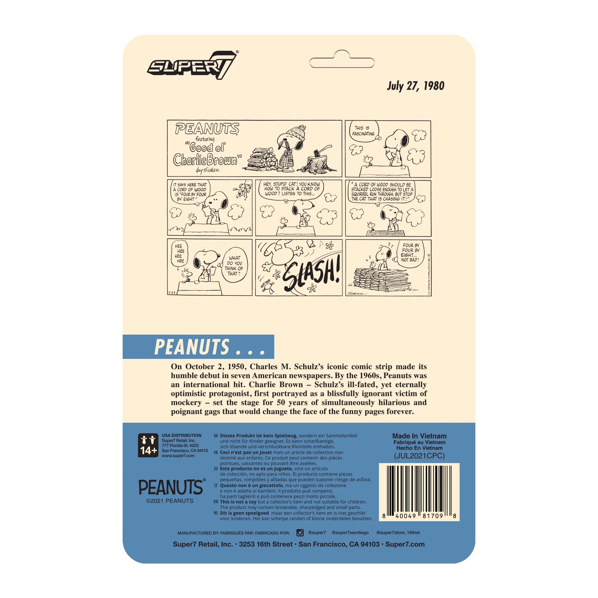 Peanuts ReAction Figure Wave 5 - Lumberjack Snoopy 4 Peanuts ReAction Figure Wave 5 - Lumberjack Snoopy