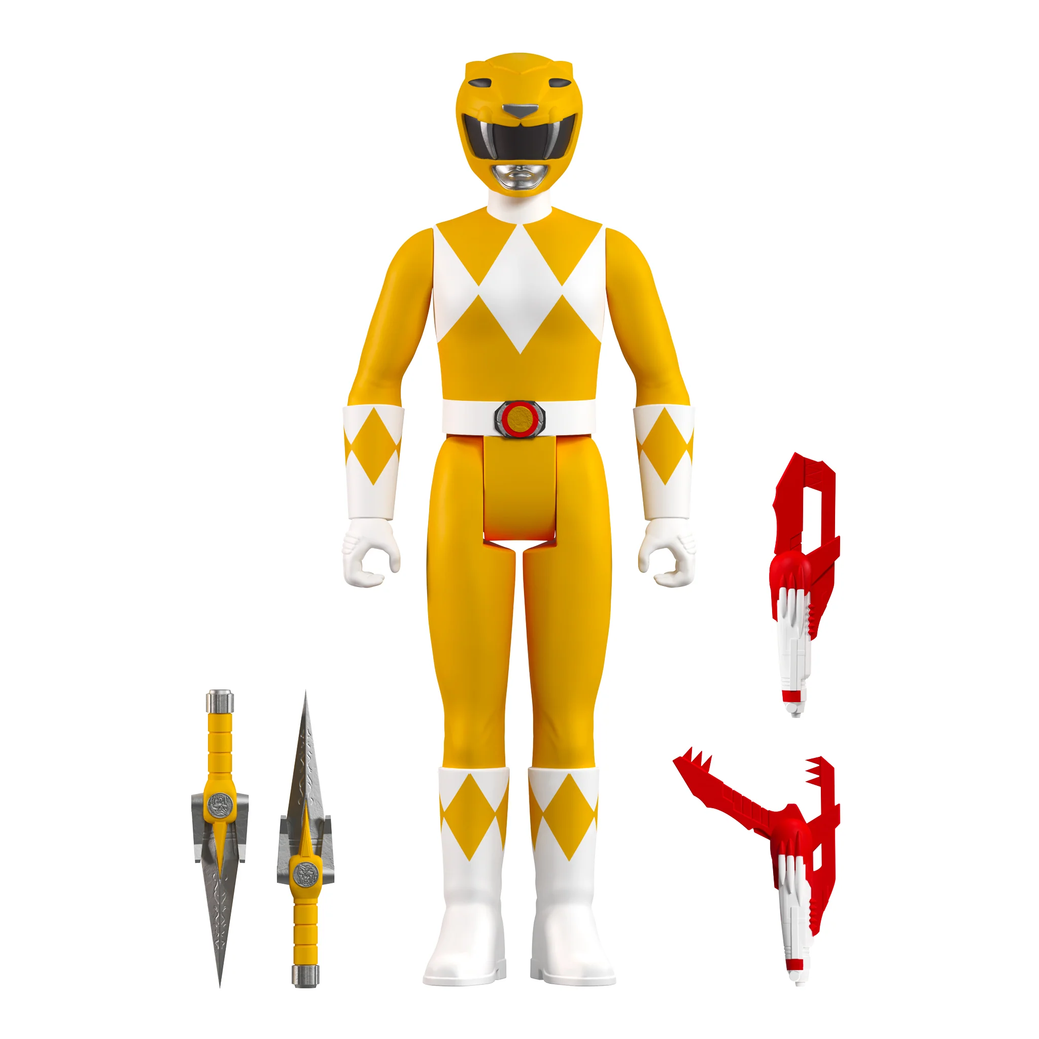 Mighty Morphin Power Rangers ReAction Figure Wave 3 - Yellow Ranger 3 Mighty Morphin Power Rangers ReAction Figure Wave 3 - Yellow Ranger