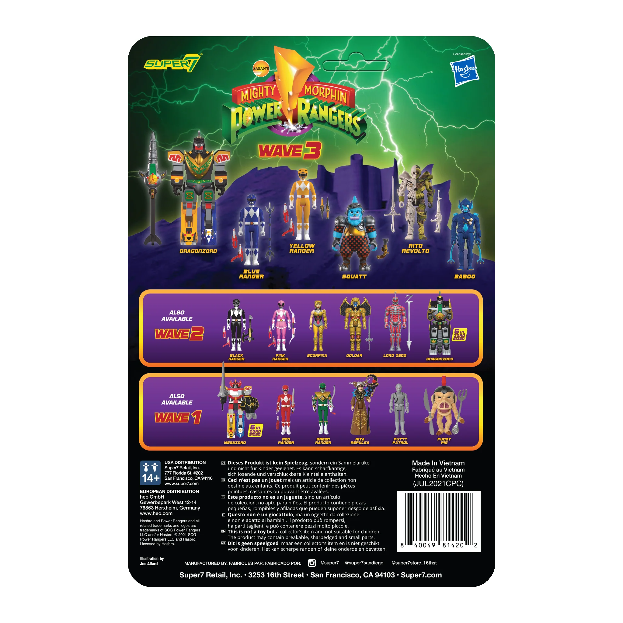Mighty Morphin Power Rangers ReAction Figure Wave 3 - Yellow Ranger 4 Mighty Morphin Power Rangers ReAction Figure Wave 3 - Yellow Ranger