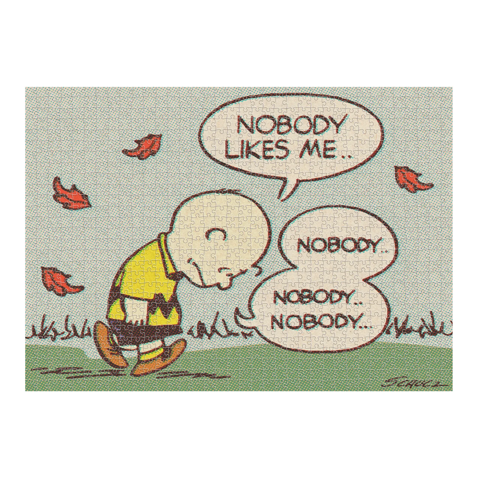 Peanuts Puzzle- Sad Charlie Brown 3 Peanuts Puzzle- Sad Charlie Brown