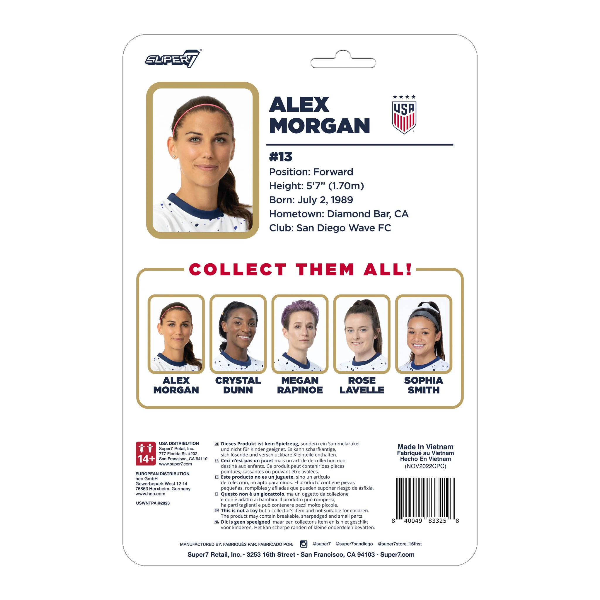 USWNT Soccer ReAction Wave 2 - Alex Morgan (Alternate Kit) 4 USWNT Soccer ReAction Wave 2 - Alex Morgan (Alternate Kit)