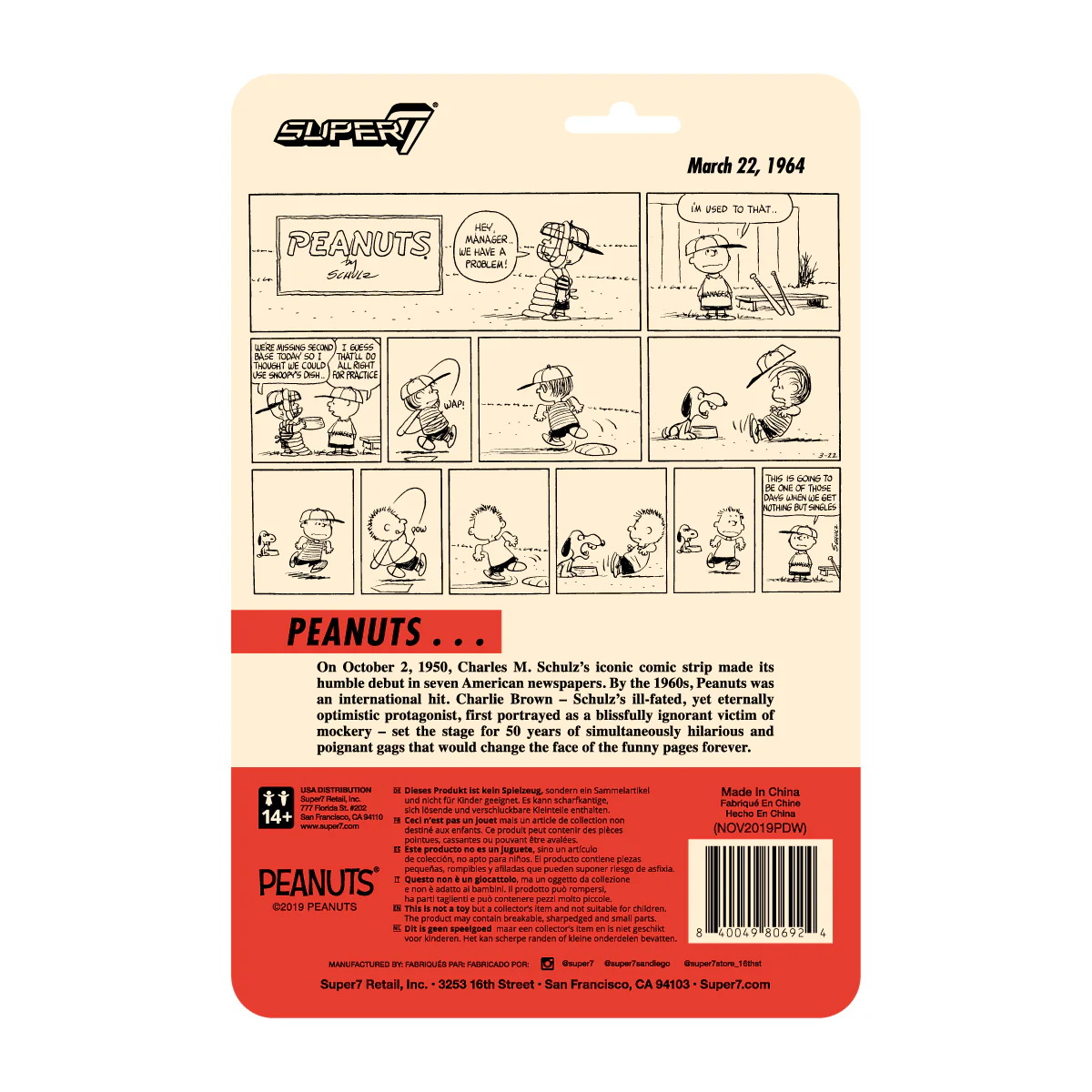 Peanuts ReAction Wave 2 - Charlie Brown Manager 4 Peanuts ReAction Wave 2 - Charlie Brown Manager
