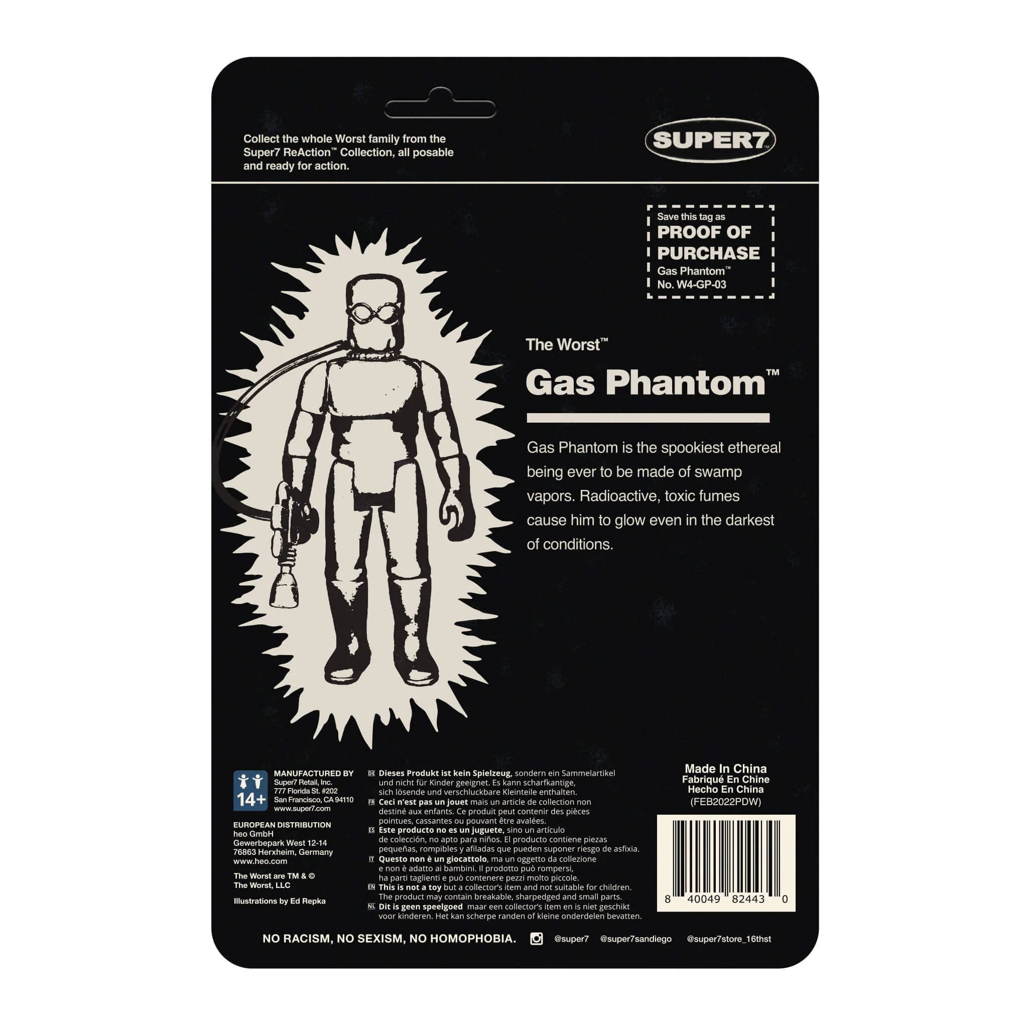 The Worst ReAction Wave 1 - Gas Phantom (Monster Glow) 4 The Worst ReAction Wave 1 - Gas Phantom (Monster Glow)