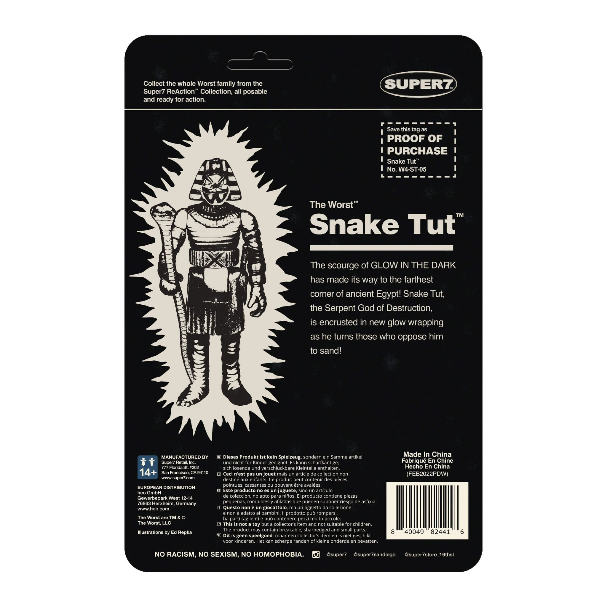 The Worst ReAction Wave 1 - Snake Tut (Monster Glow) 4 The Worst ReAction Wave 1 - Snake Tut (Monster Glow)