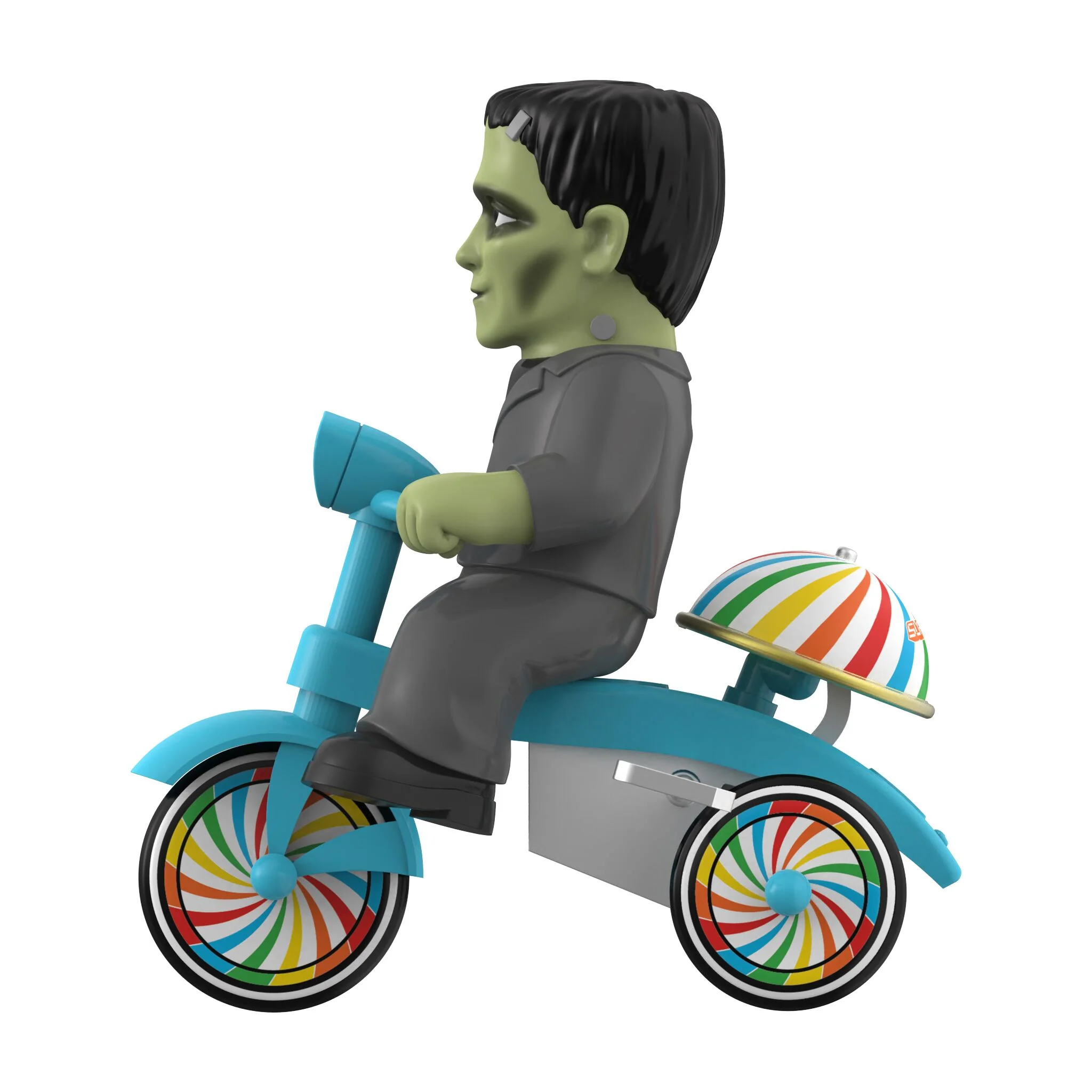 Universal Monsters Super Cycles - Frankenstein (Black w/ Blue Trike) 6 Universal Monsters Super Cycles - Frankenstein (Black w/ Blue Trike)