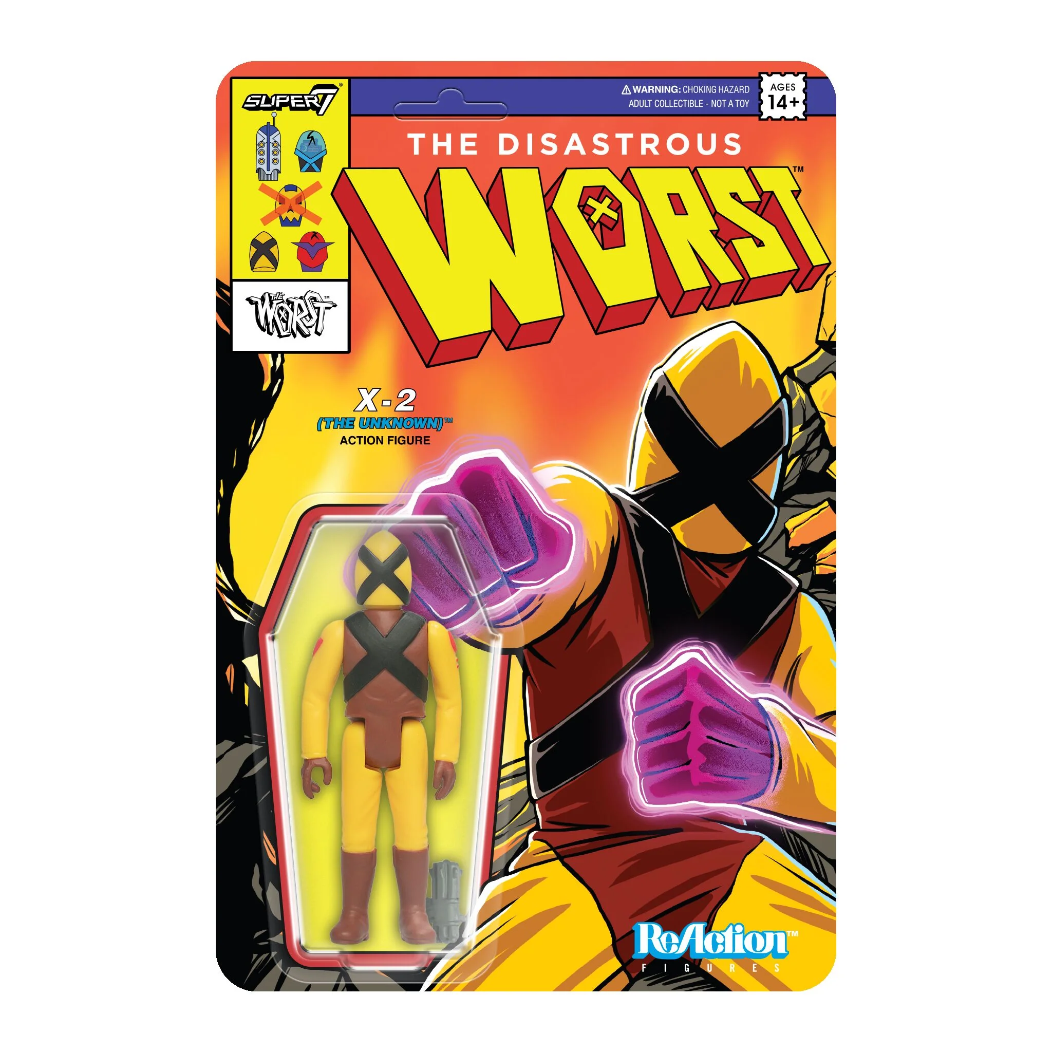 The Worst ReAction Figures Wave 05 (Mutant Team) - X2 (The Unknown)