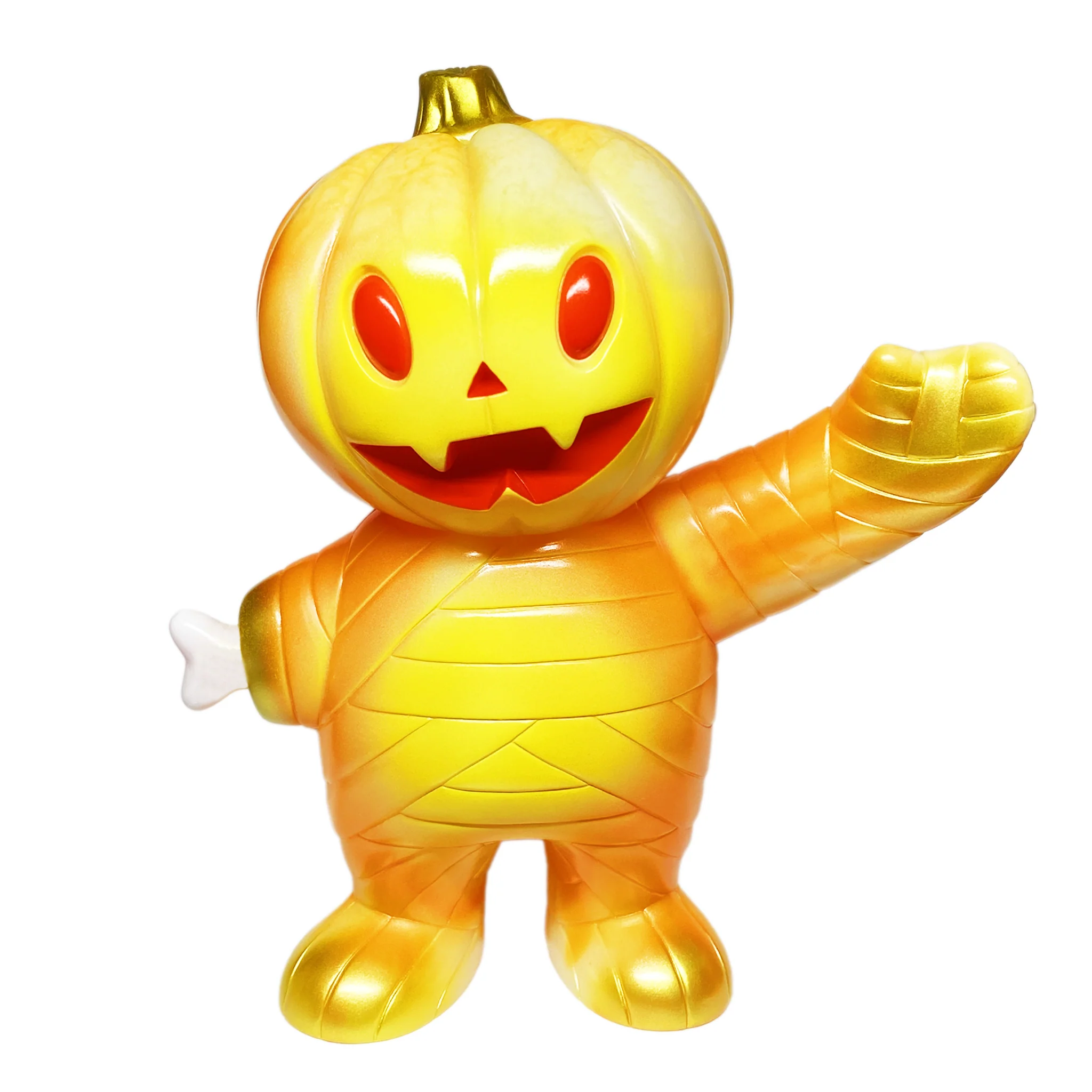 Super7 Japanese Vinyl - Pumpkin Boy (Glow-In-The-Dark Orange Swirl)