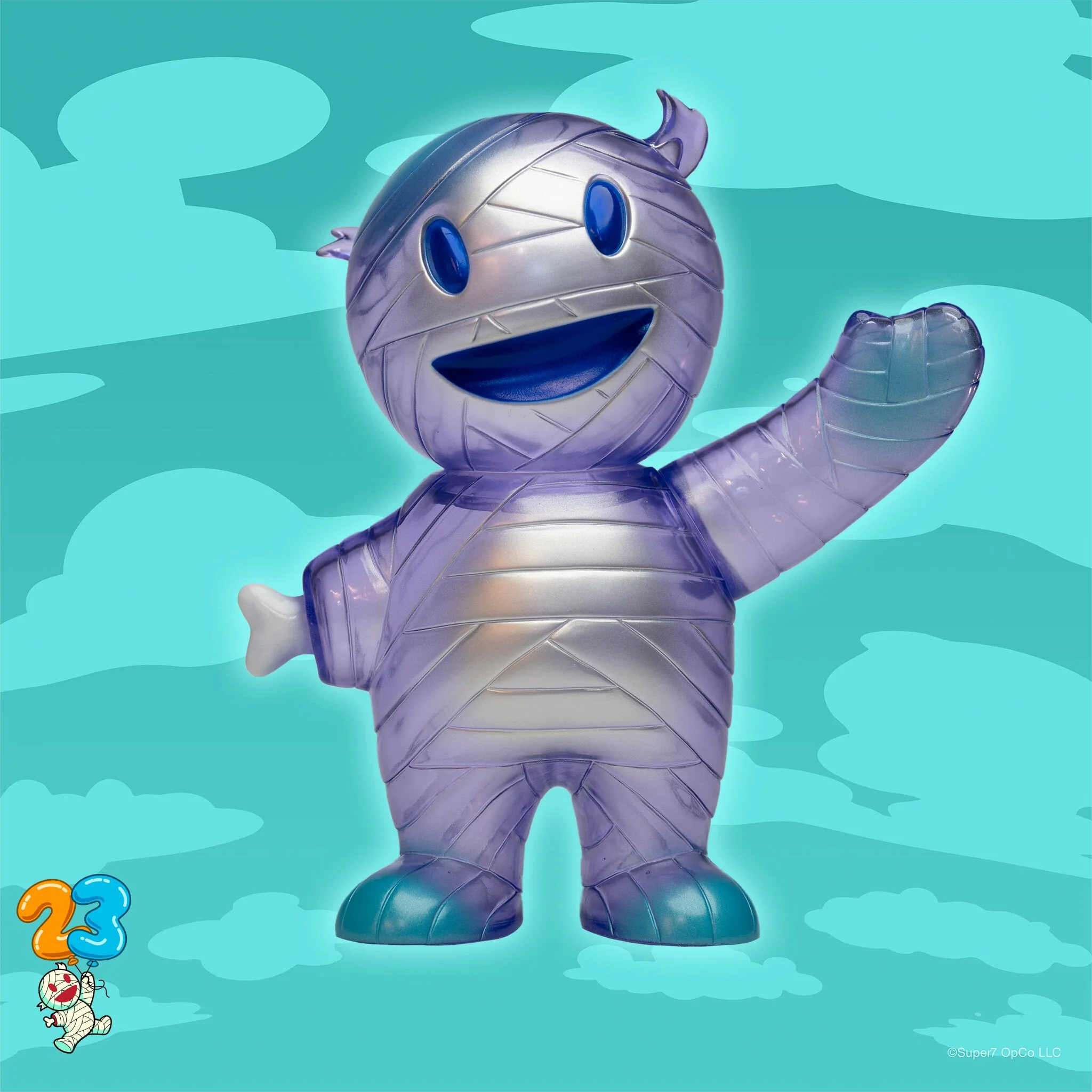 Super7 Japanese Vinyl - Mascots - Mummy Boy (Ghostly Grape) 4 Super7 Japanese Vinyl - Mascots - Mummy Boy (Ghostly Grape)