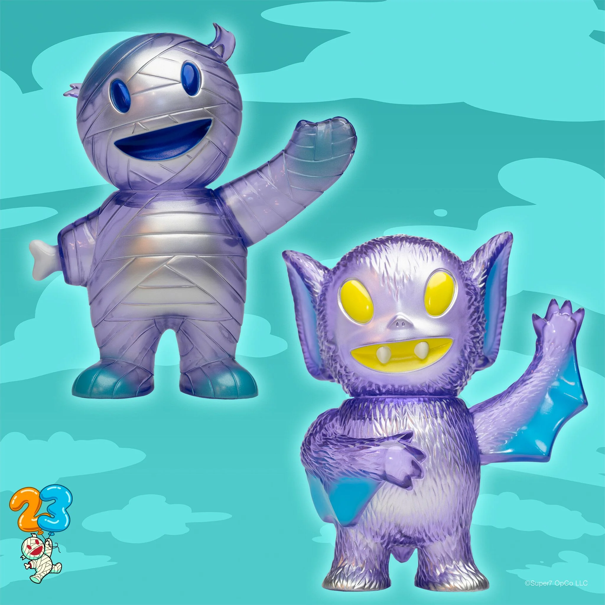 Super7 Japanese Vinyl - Mascots - Mummy Boy (Ghostly Grape) 5 Super7 Japanese Vinyl - Mascots - Mummy Boy (Ghostly Grape)