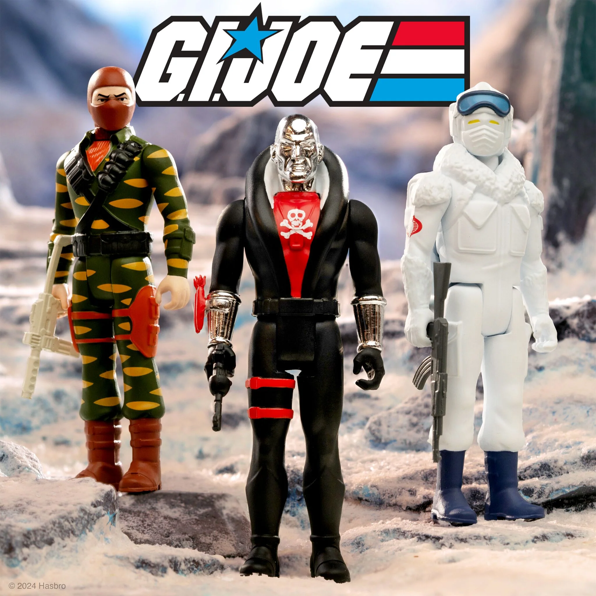 G.I. Joe ReAction Figures Wave 8 - Sabre Tooth, Cobra Snow Serpent, and Red Jackal (Vac Metal) 3 G.I. Joe ReAction Figures Wave 8 - Sabre Tooth, Cobra Snow Serpent, and Red Jackal (Vac Metal)