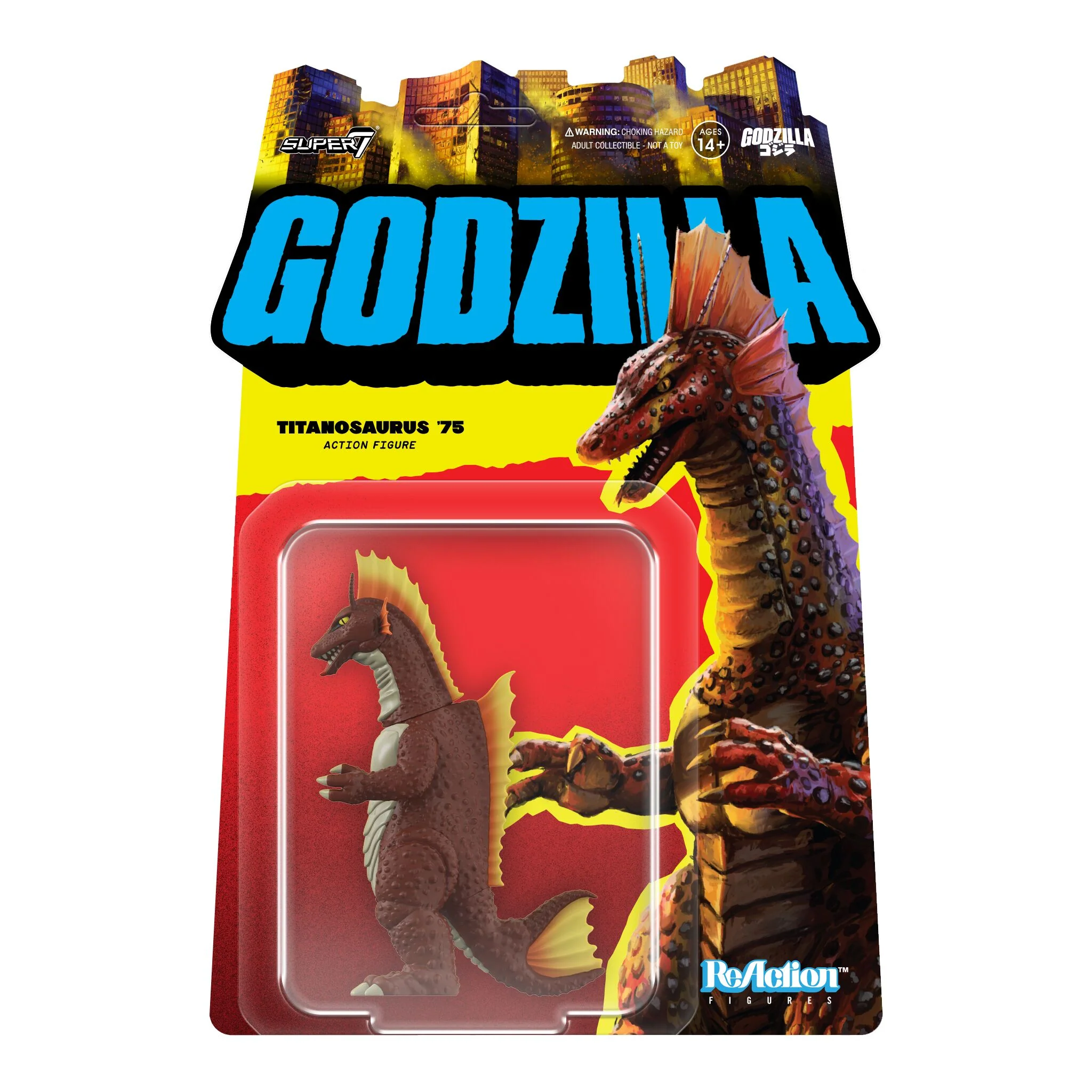 Toho ReAction Figures Wave 07 - Godzilla '84 (Heat Ray), Mechagodzilla (1975), Titanosaurus, Godzilla (Semi-Clear Green version) 8 Toho ReAction Figures Wave 07 - Godzilla '84 (Heat Ray), Mechagodzilla (1975), Titanosaurus, Godzilla (Semi-Clear Green version)