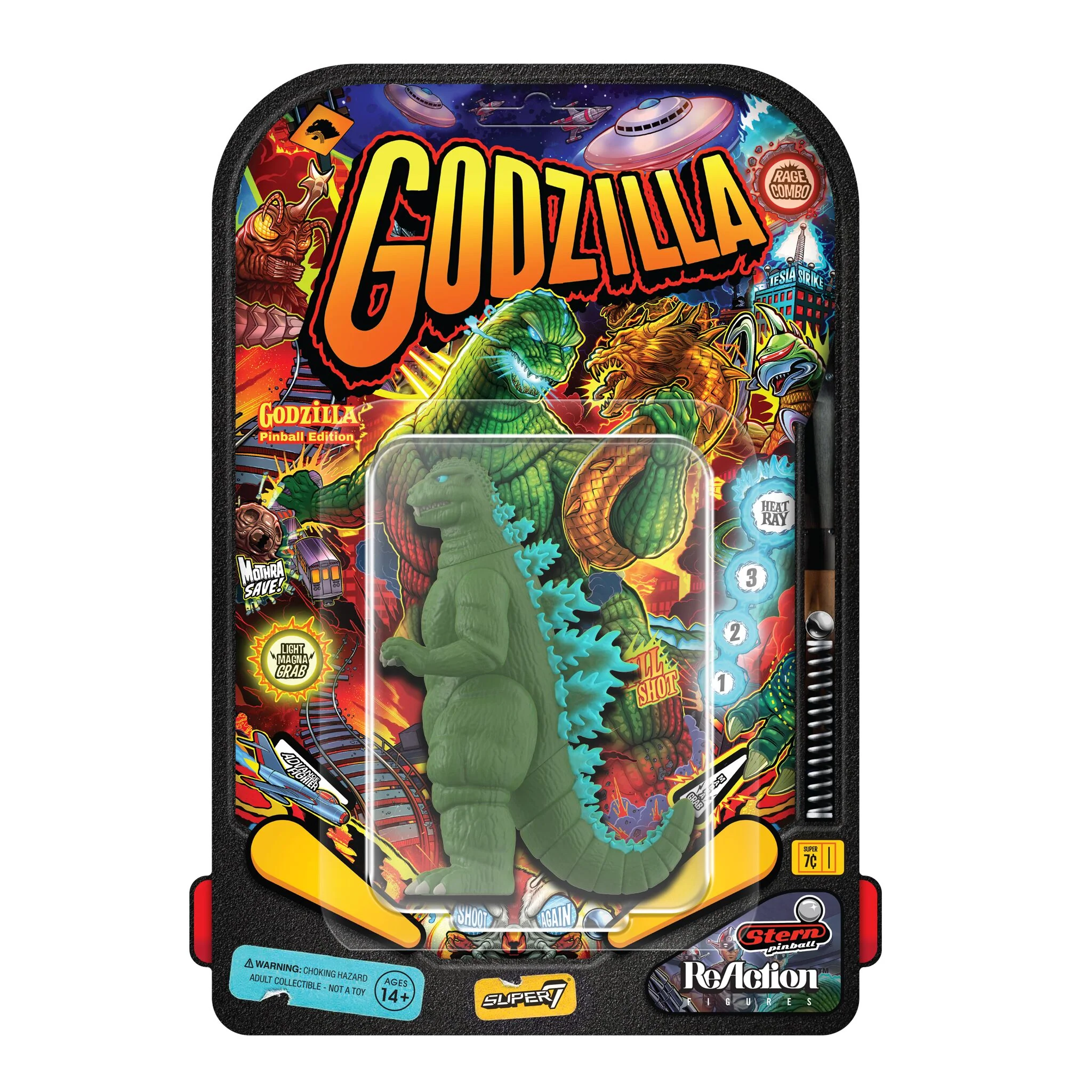 Toho ReAction Figures - Godzilla '84 (Four Toes) (Stern Pinball Recolor)