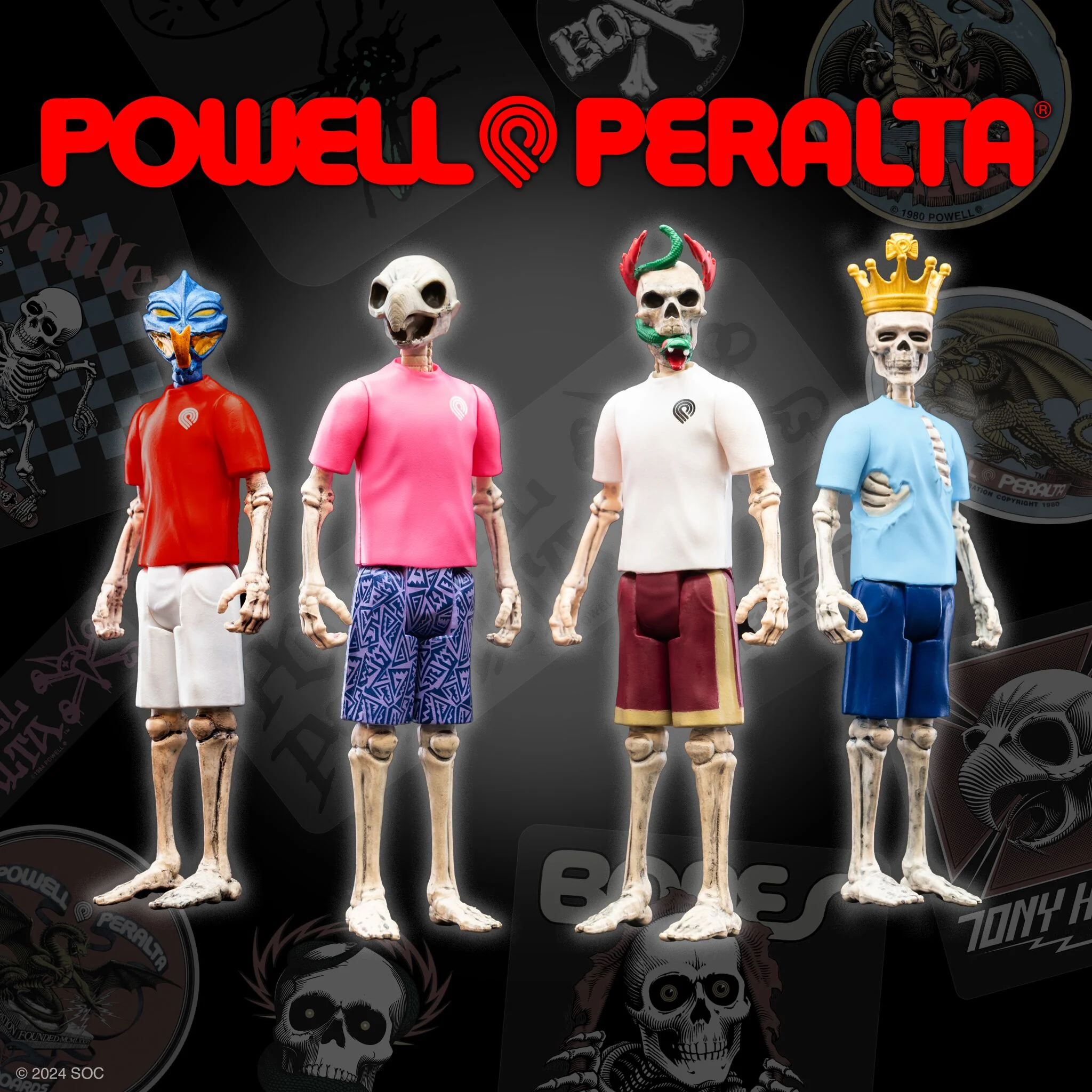 Powell-Peralta ReAction Figures Wave 5 - Tony Hawk, Mike McGill, Steve Caballero, and Rodney Mullen 3 Powell-Peralta ReAction Figures Wave 5 - Tony Hawk, Mike McGill, Steve Caballero, and Rodney Mullen