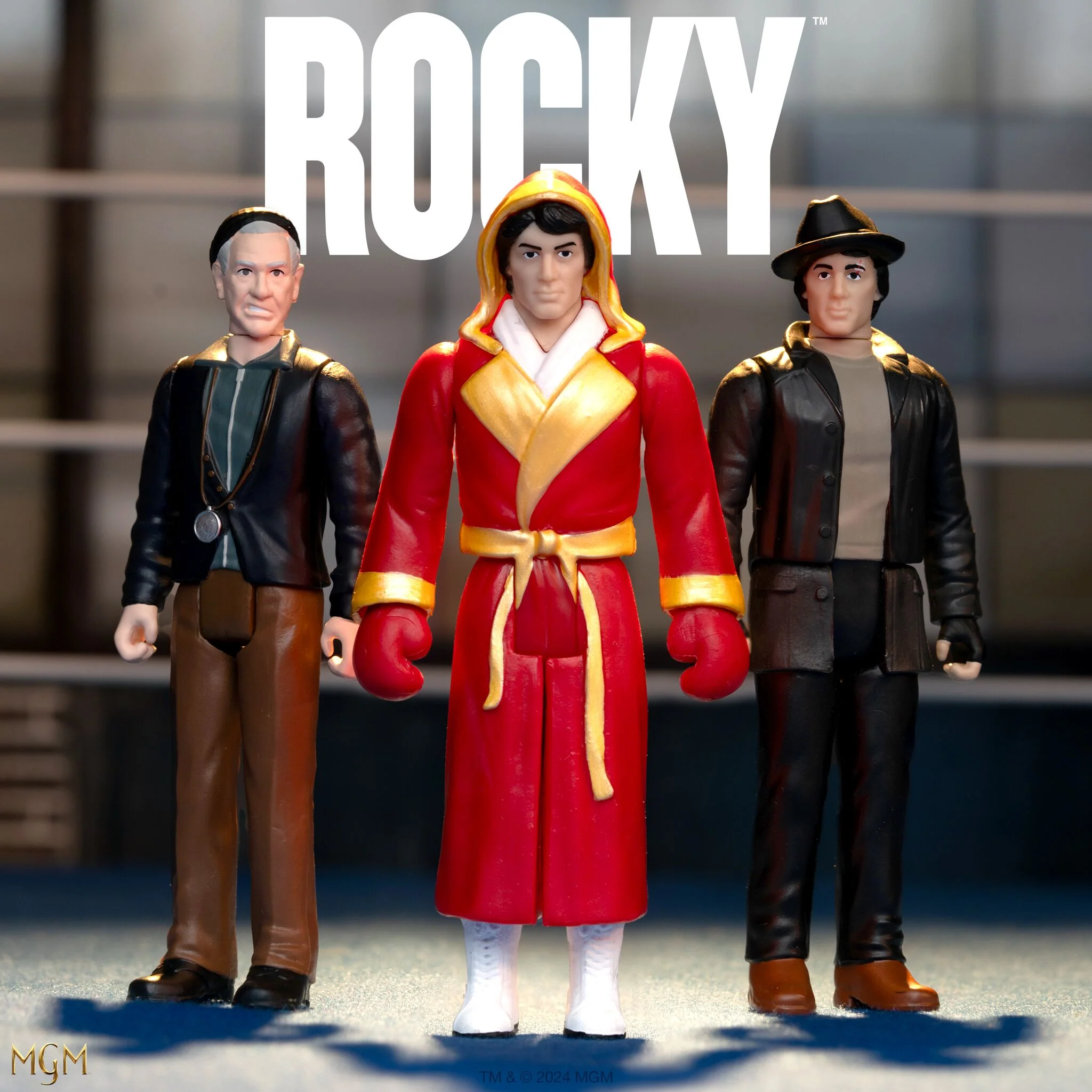 Rocky ReAction Figures Wave 03 (Rocky I) - Italian Stallion Rocky, Street Rocky, Mickey 3 Rocky ReAction Figures Wave 03 (Rocky I) - Italian Stallion Rocky, Street Rocky, Mickey