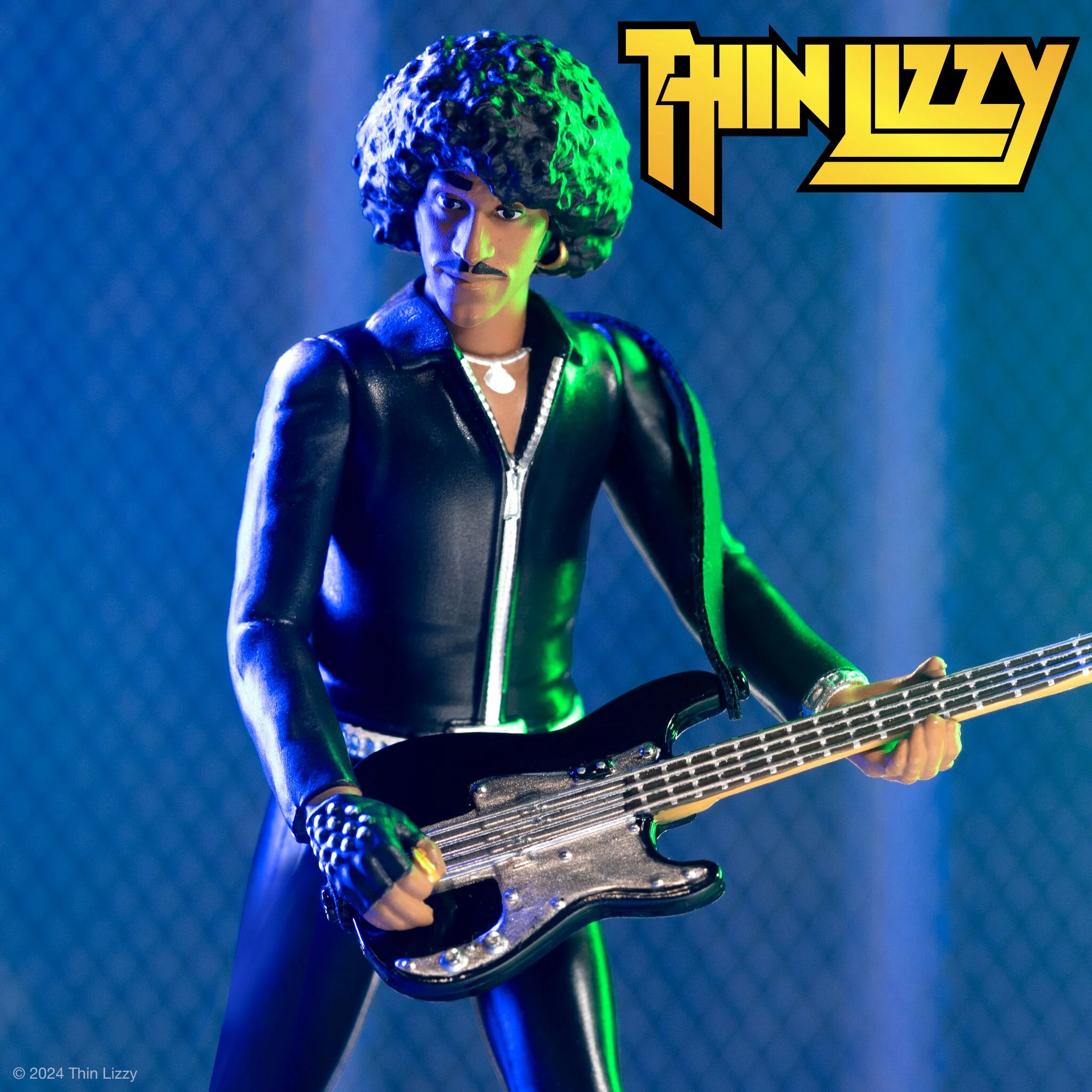 Thin Lizzy ReAction Figures - Phil Lynott (Black Leather) 3 Thin Lizzy ReAction Figures - Phil Lynott (Black Leather)