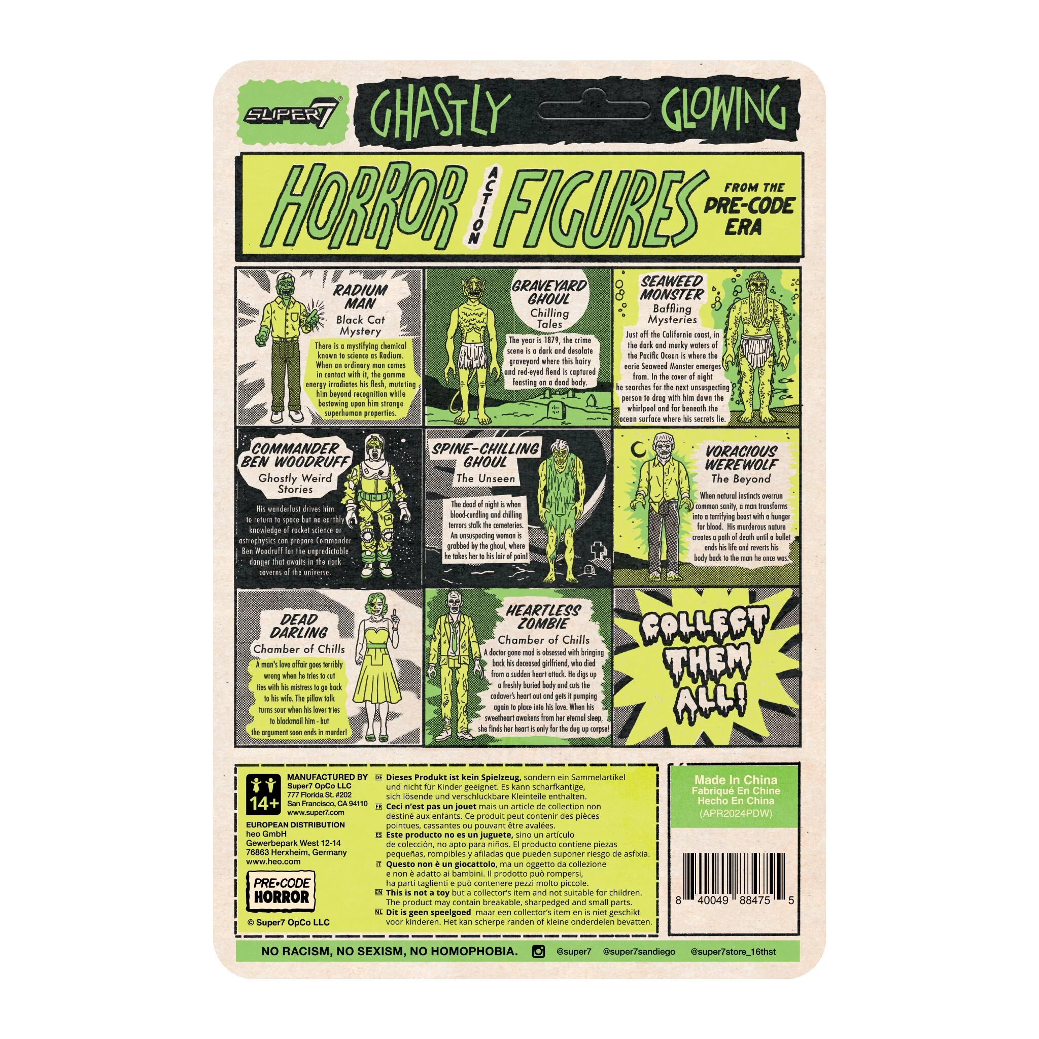 Pre-Code Horror ReAction Figures Wave 04 - Chamber of Chills 23 - Heartless Zombie (Glow) 6 Pre-Code Horror ReAction Figures Wave 04 - Chamber of Chills 23 - Heartless Zombie (Glow)