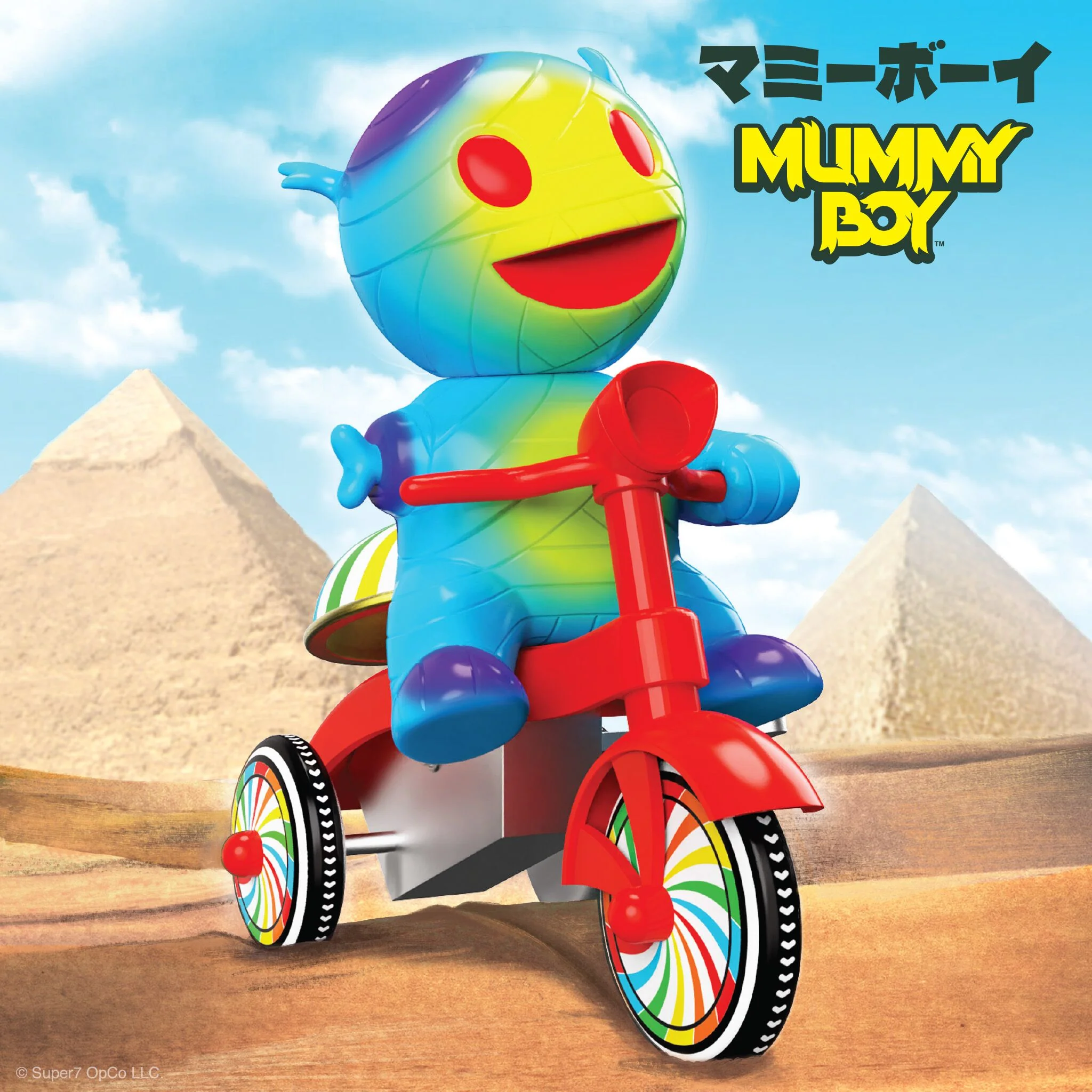 Super7 Super Cycles - Mummy Boy (Blue w/ Red Trike) 3 Super7 Super Cycles - Mummy Boy (Blue w/ Red Trike)