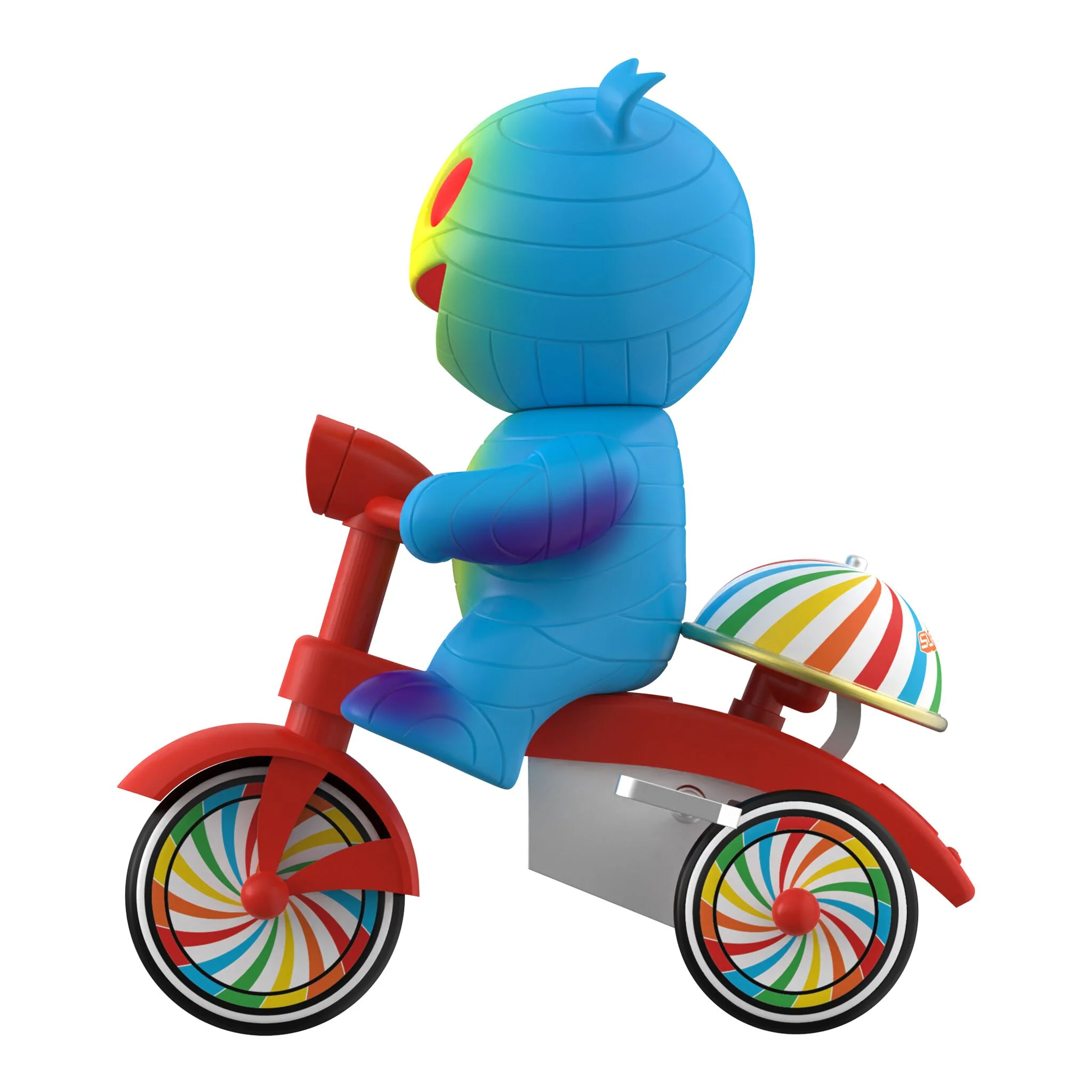 Super7 Super Cycles - Mummy Boy (Blue w/ Red Trike) 6 Super7 Super Cycles - Mummy Boy (Blue w/ Red Trike)
