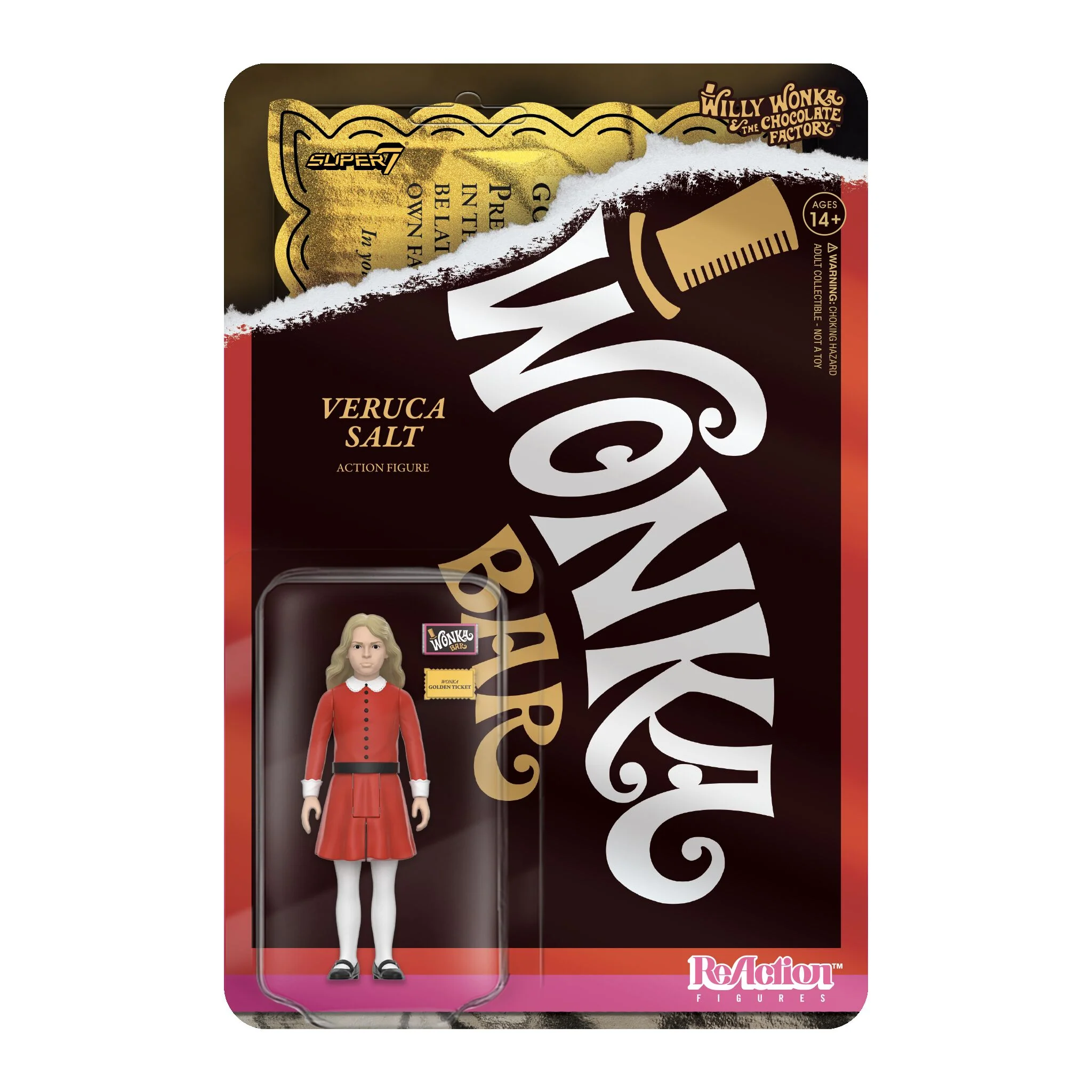 Willy Wonka & the Chocolate Factory ReAction Figures Wave 02 - Charlie Bucket, Augustus Gloop, & Veruca Salt 11 Willy Wonka & the Chocolate Factory ReAction Figures Wave 02 - Charlie Bucket, Augustus Gloop, & Veruca Salt
