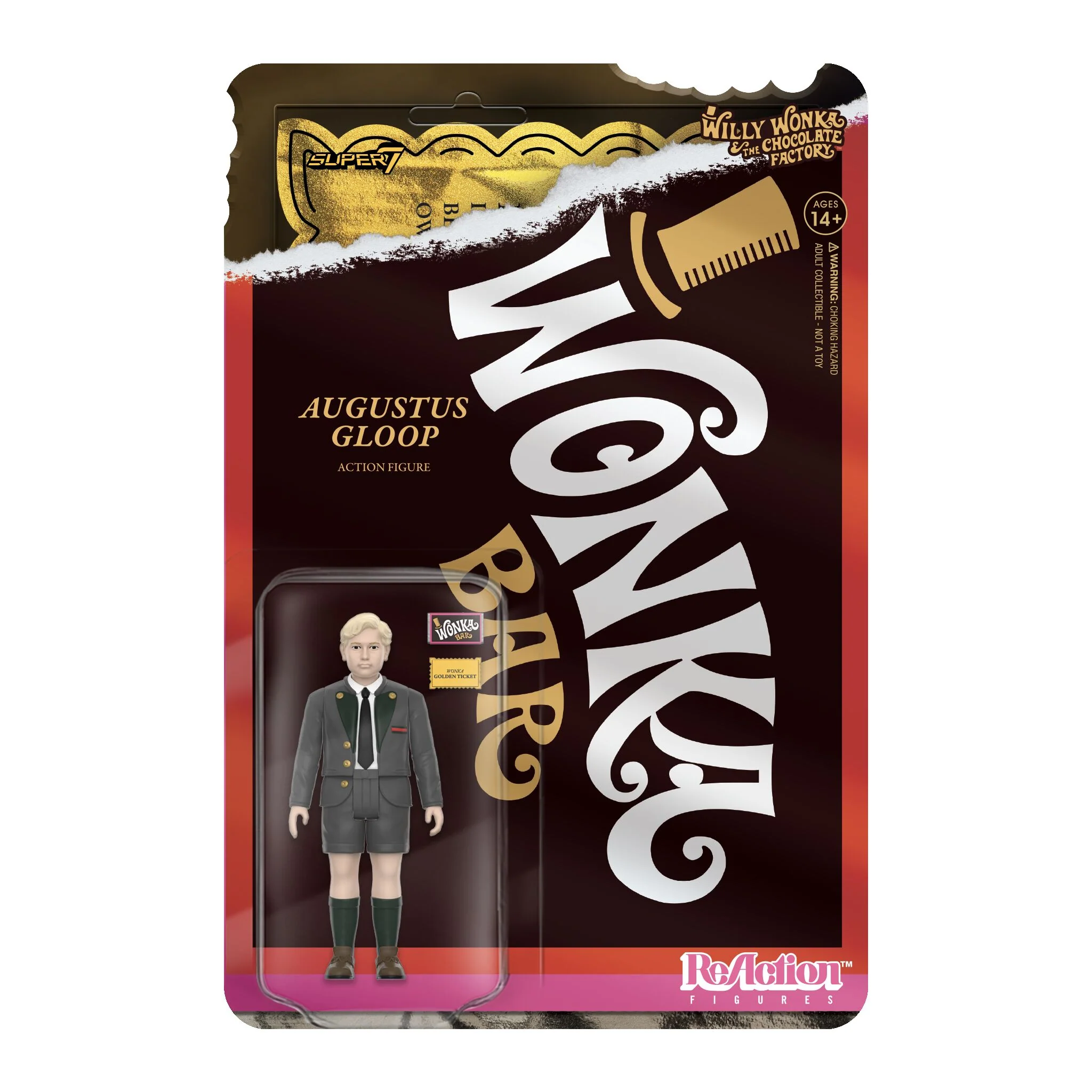Willy Wonka & the Chocolate Factory ReAction Figures Wave 02 - Charlie Bucket, Augustus Gloop, & Veruca Salt 8 Willy Wonka & the Chocolate Factory ReAction Figures Wave 02 - Charlie Bucket, Augustus Gloop, & Veruca Salt