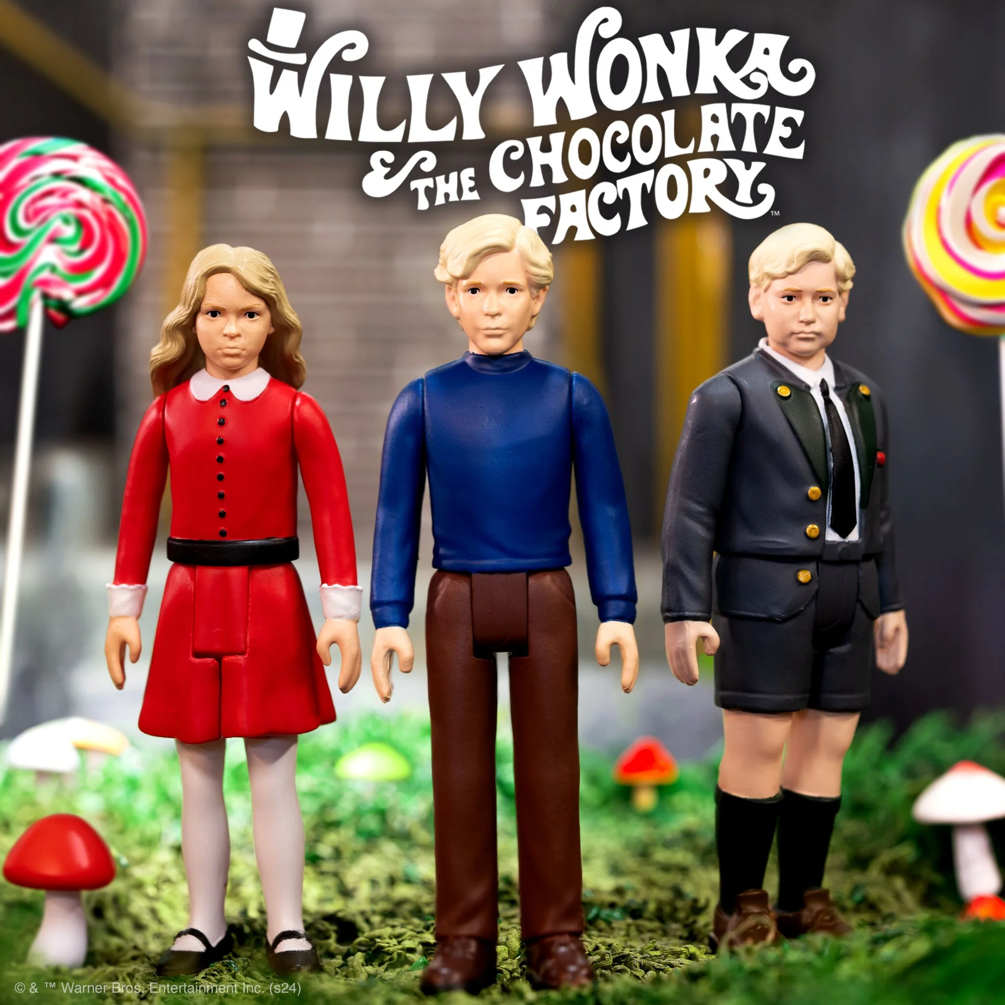 Willy Wonka & the Chocolate Factory ReAction Figures Wave 02 - Charlie Bucket, Augustus Gloop, & Veruca Salt 3 Willy Wonka & the Chocolate Factory ReAction Figures Wave 02 - Charlie Bucket, Augustus Gloop, & Veruca Salt