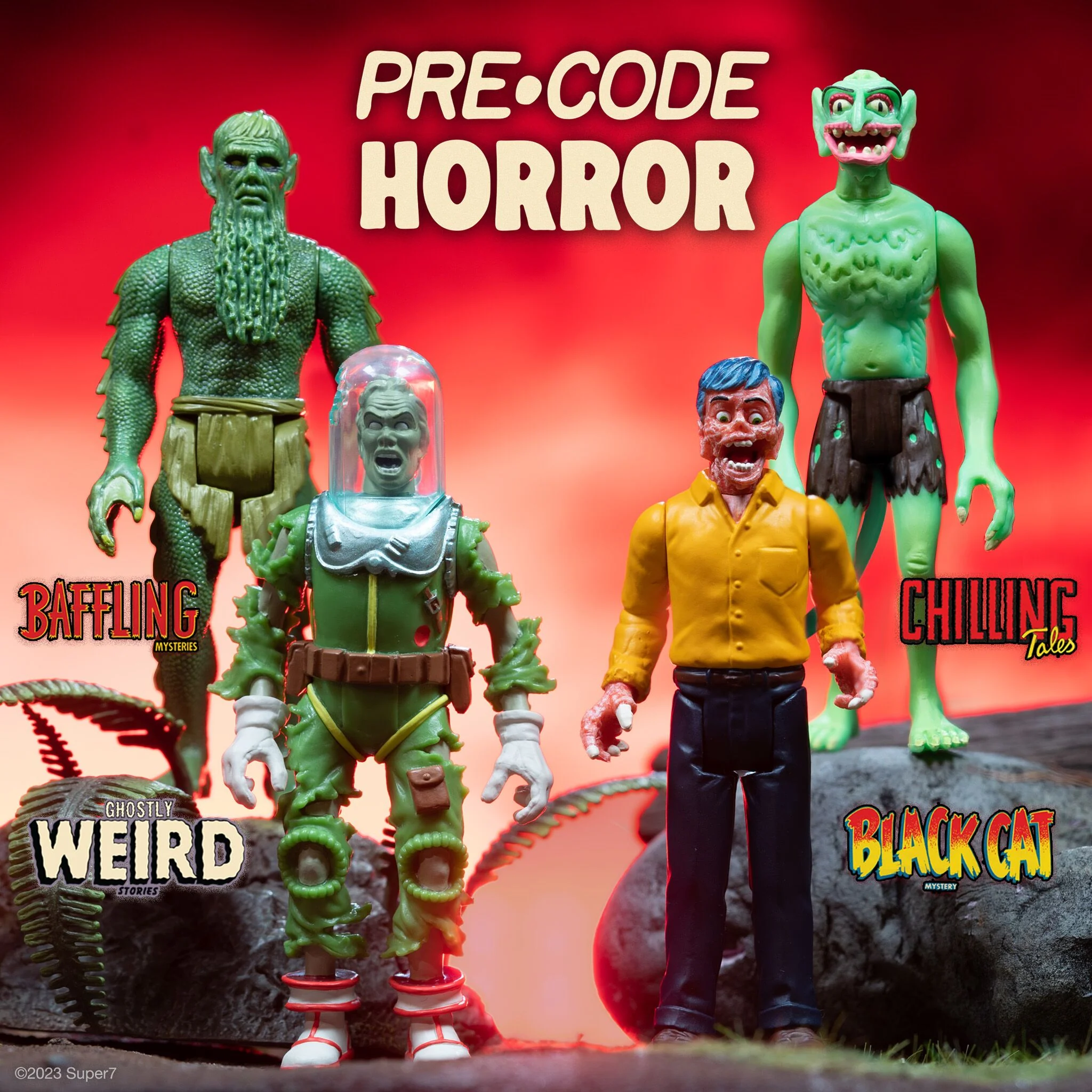 Pre-Code Horror ReAction Figures Wave 1 - Set of 4 3 Pre-Code Horror ReAction Figures Wave 1 - Set of 4
