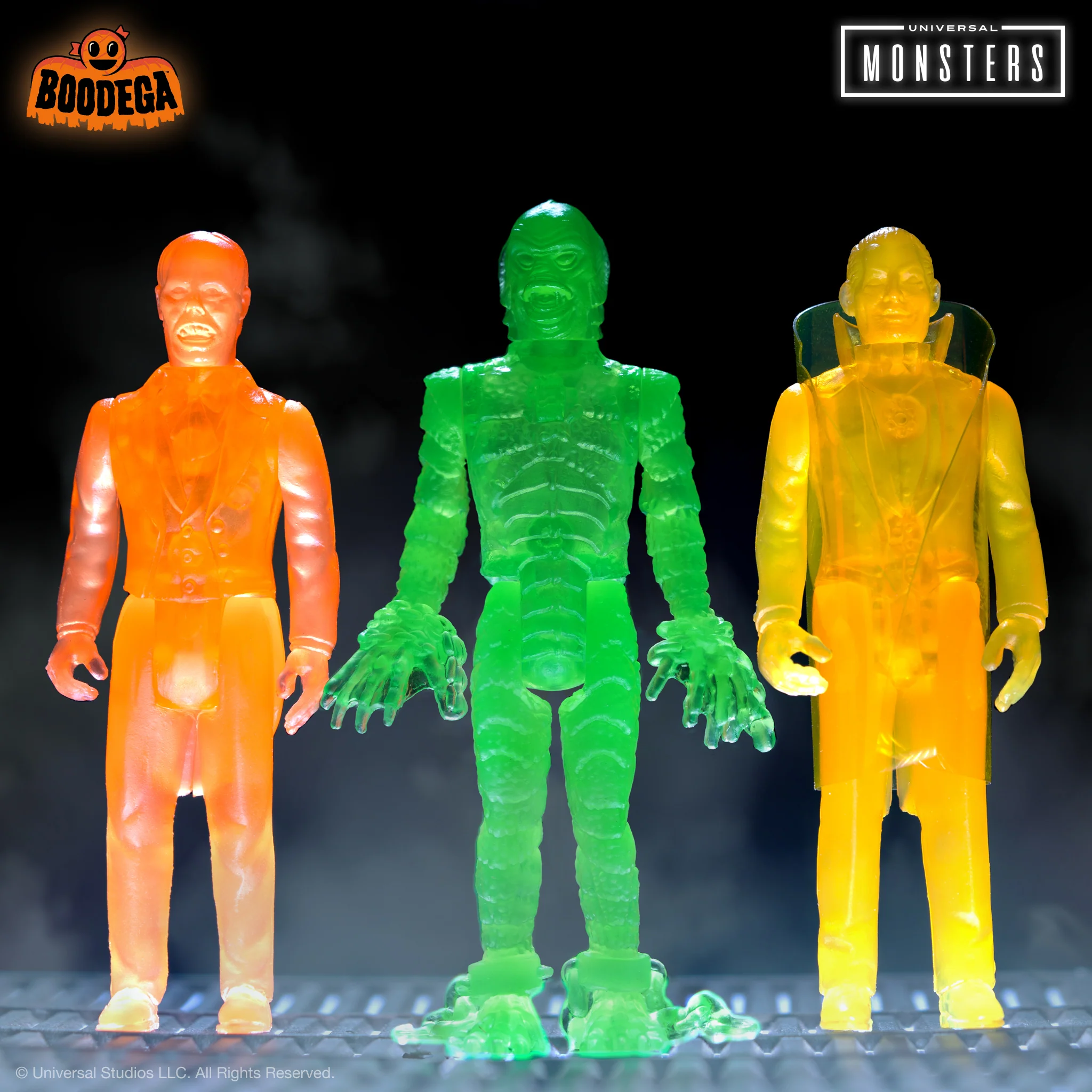 Universal Monsters ReAction Luminators - Full Set 3 Universal Monsters ReAction Luminators - Full Set