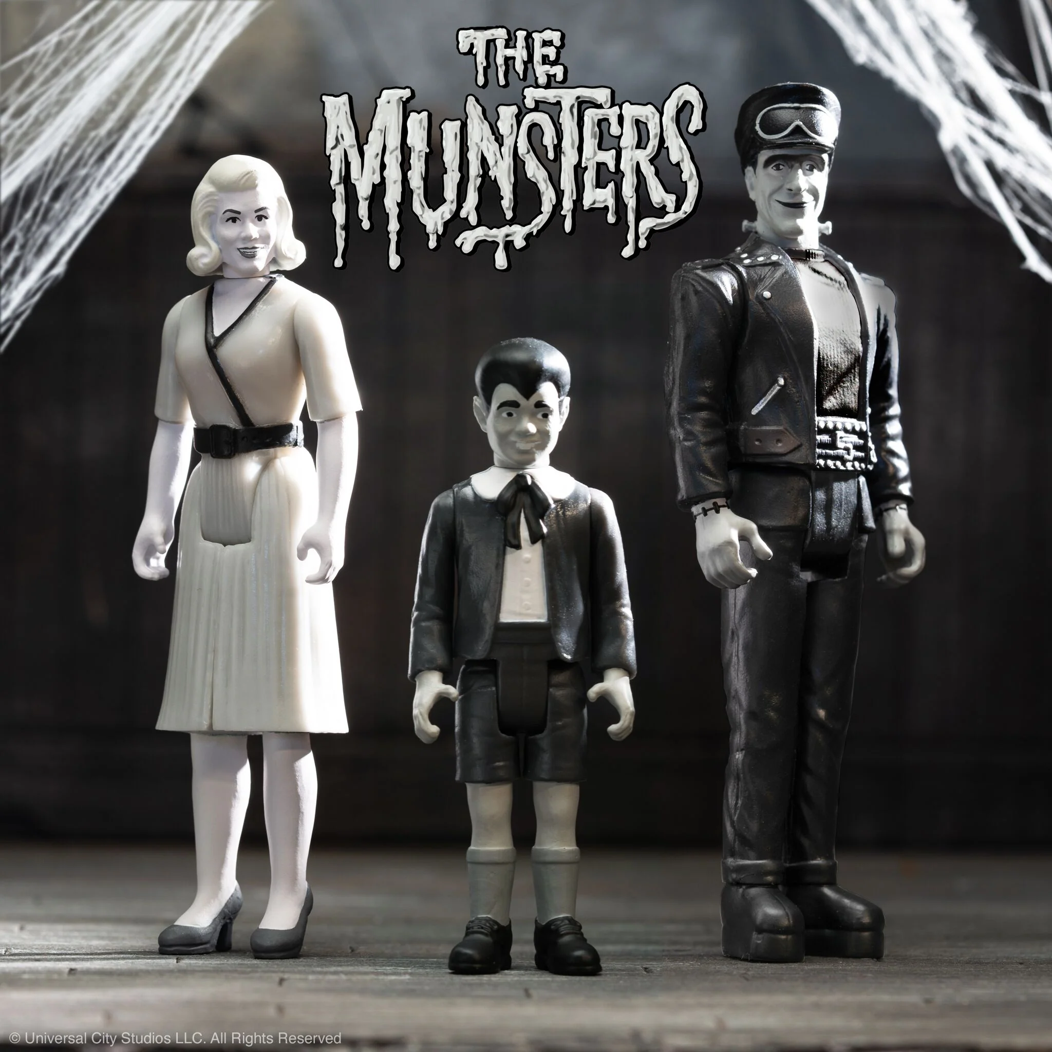The Munsters ReAction Wave 3 - Eddie Munster, Marilyn Munster & Hot Rod Herman (Grayscale) 3 The Munsters ReAction Wave 3 - Eddie Munster, Marilyn Munster & Hot Rod Herman (Grayscale)