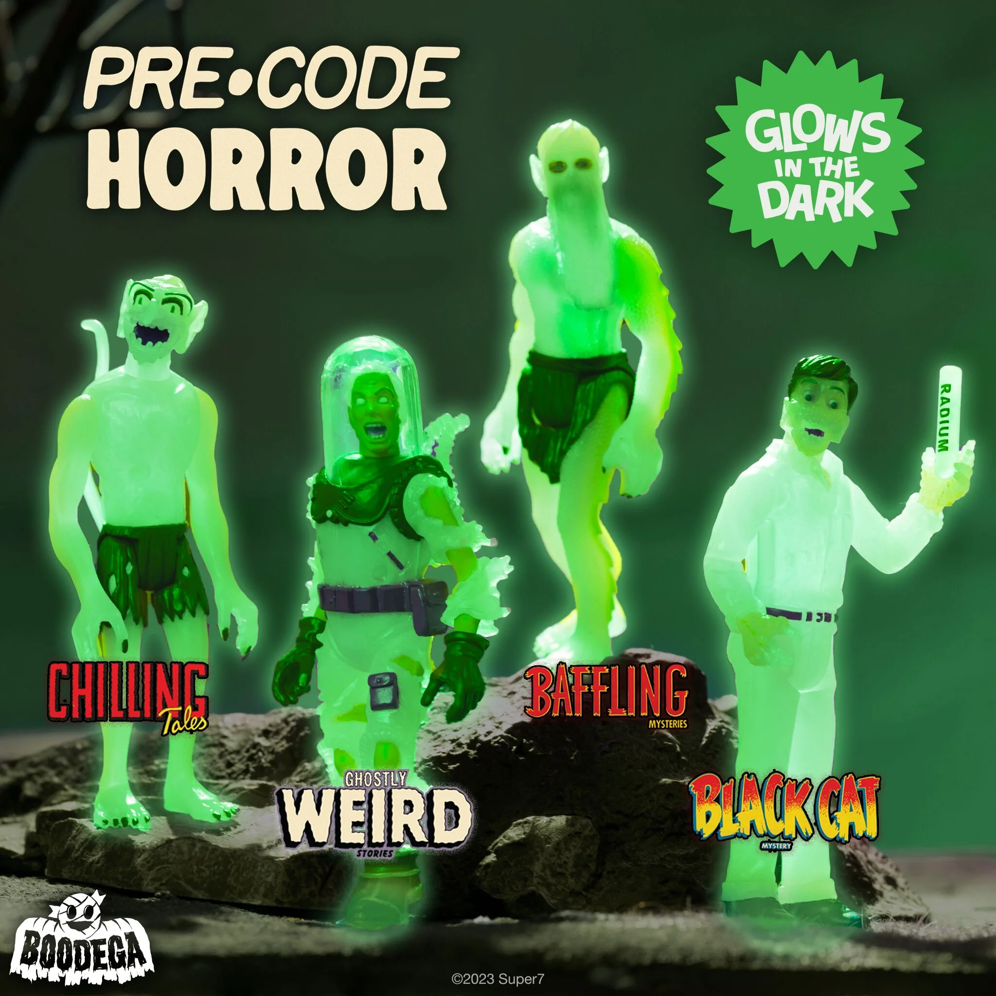 Pre-Code Horror ReAction Figures - Glow (Set of 4) 3 Pre-Code Horror ReAction Figures - Glow (Set of 4)