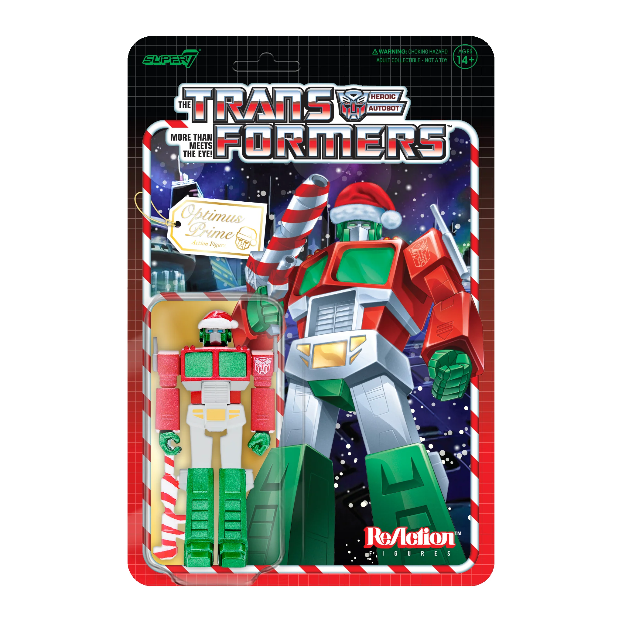 Transformers ReAction Figure - Optimus Santa