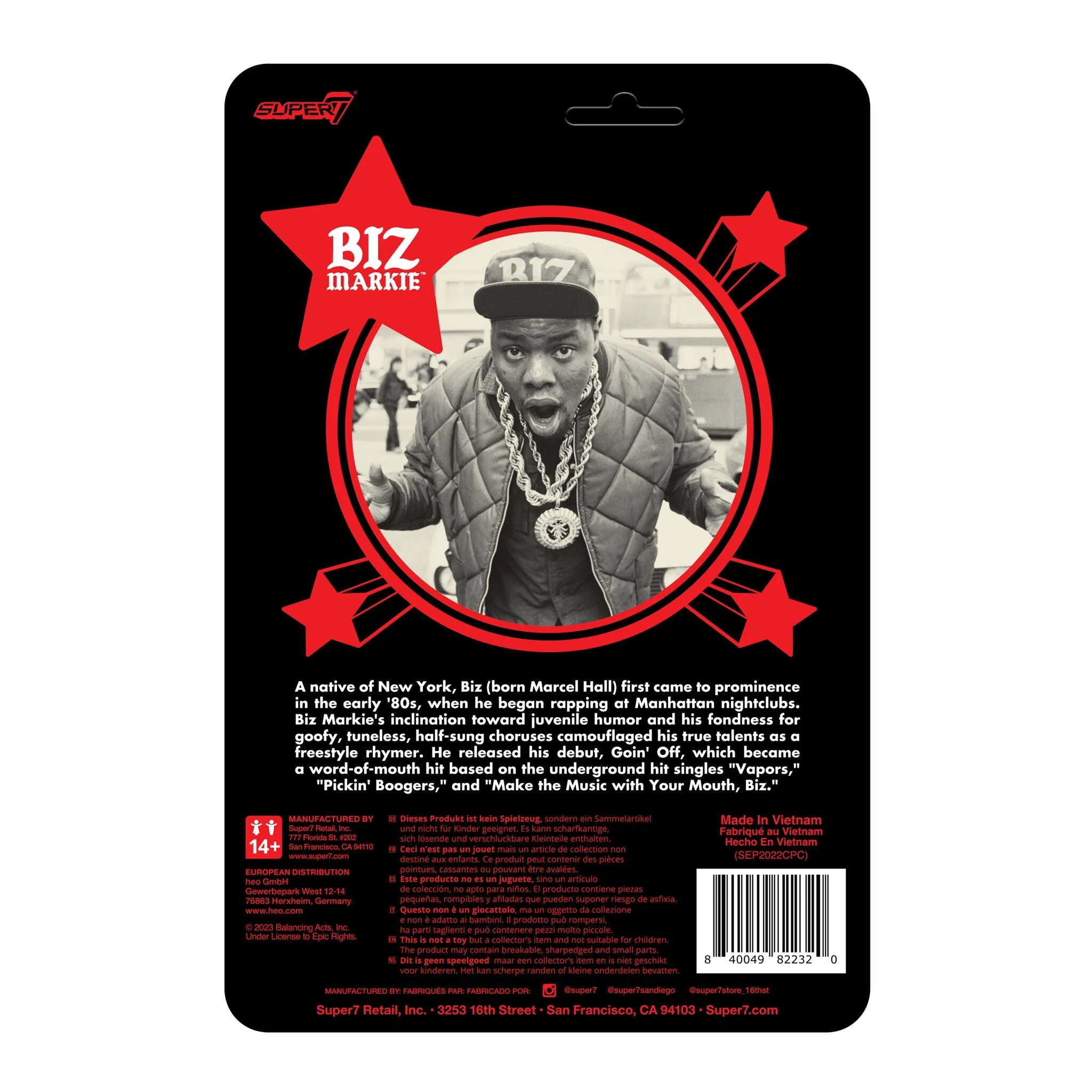 Biz Markie ReAction Figures Wave 01 - Biz 4 Biz Markie ReAction Figures Wave 01 - Biz