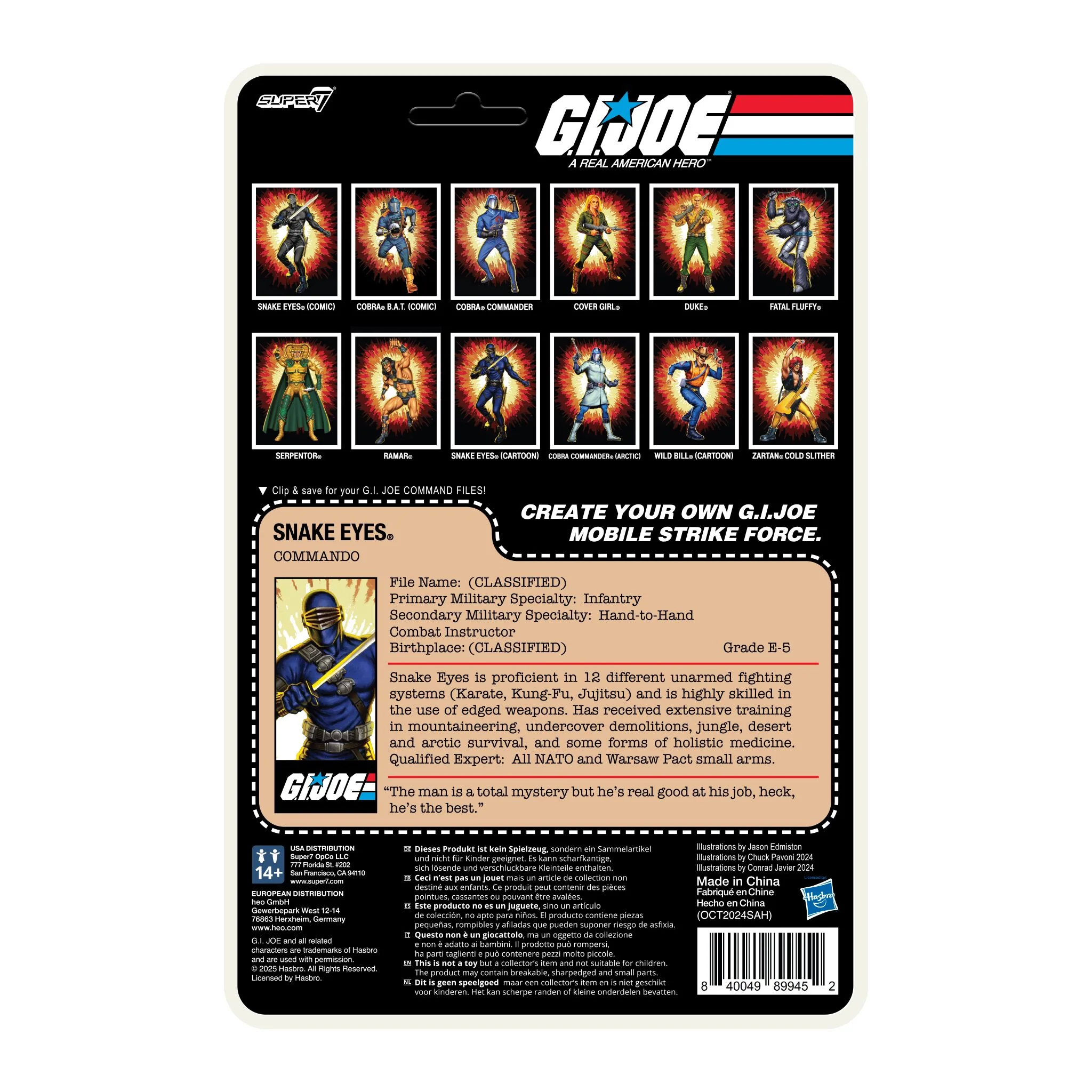 G.I. Joe ReAction+ Wave 03 (Cartoon) - Snake Eyes (Cartoon) 5 G.I. Joe ReAction+ Wave 03 (Cartoon) - Snake Eyes (Cartoon)
