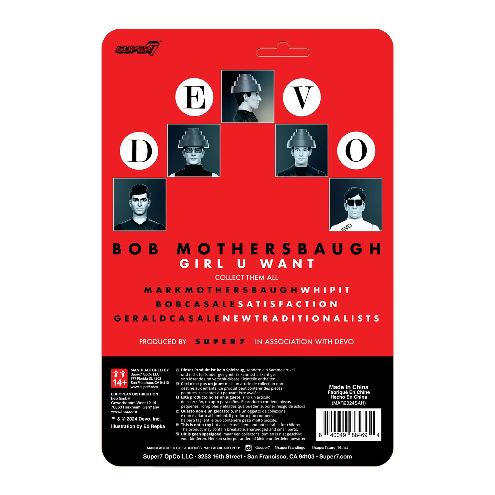 Devo ReAction Figures Wave 04 - Bob Mothersbaugh (The Girl U Want) 6 Devo ReAction Figures Wave 04 - Bob Mothersbaugh (The Girl U Want)